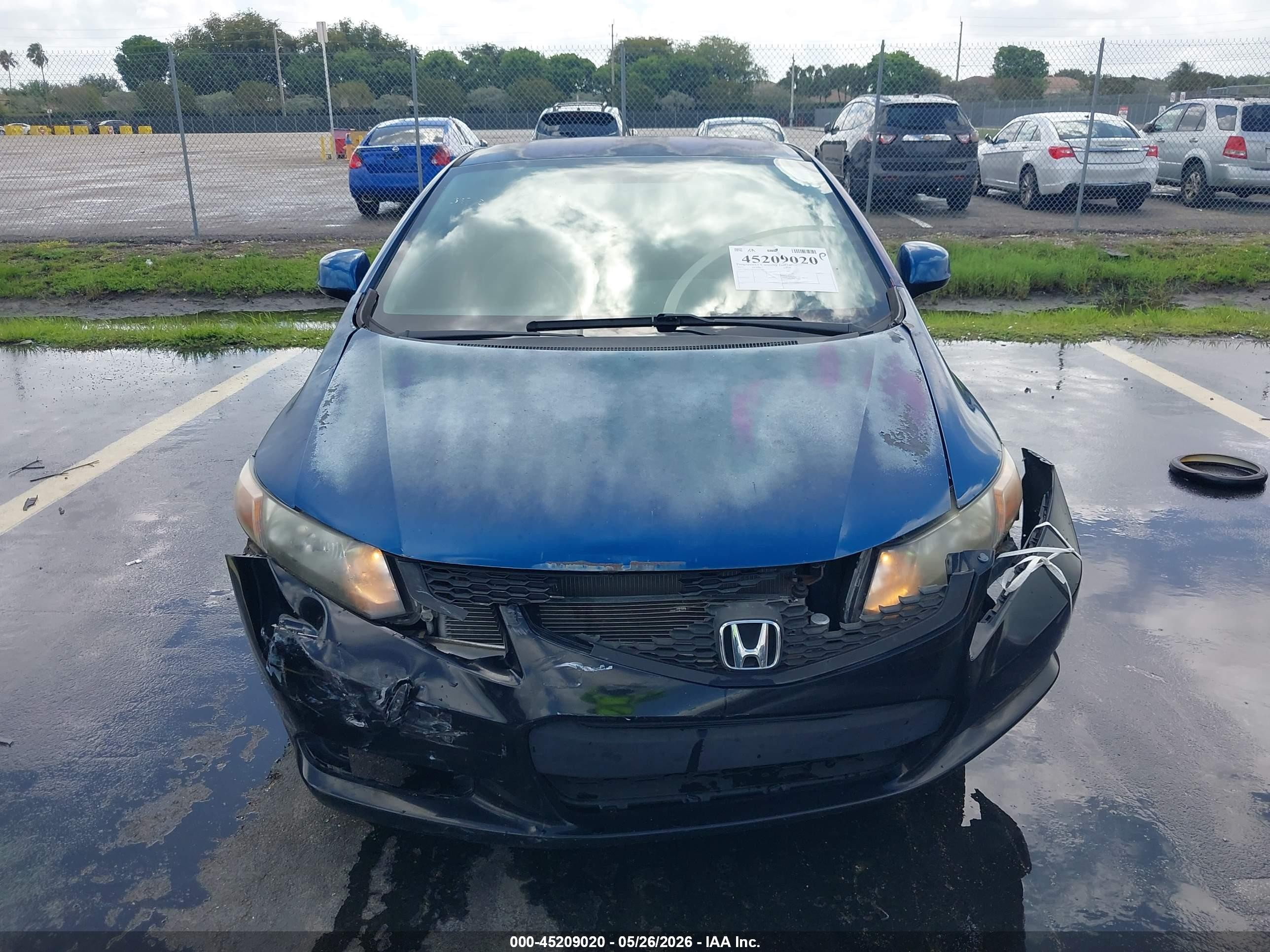 2012 Honda Civic Lx Синий vin: 2HGFG3B50CH535086