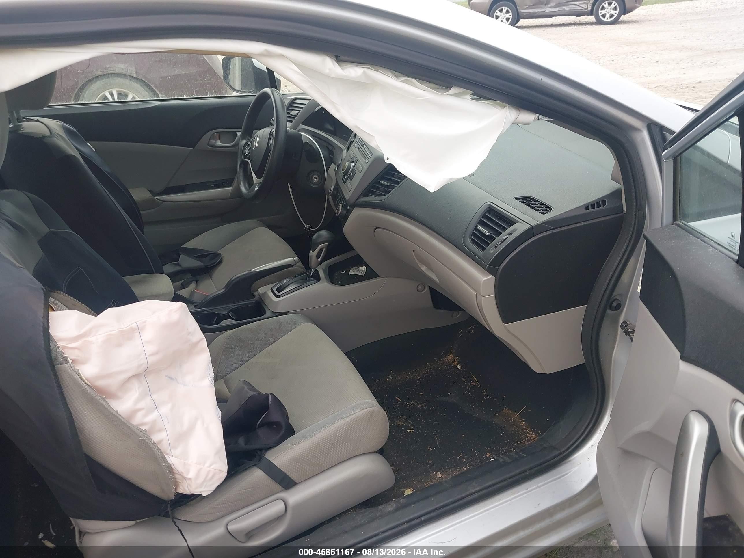 2012 Honda Civic Lx Silver vin: 2HGFG3B50CH543785