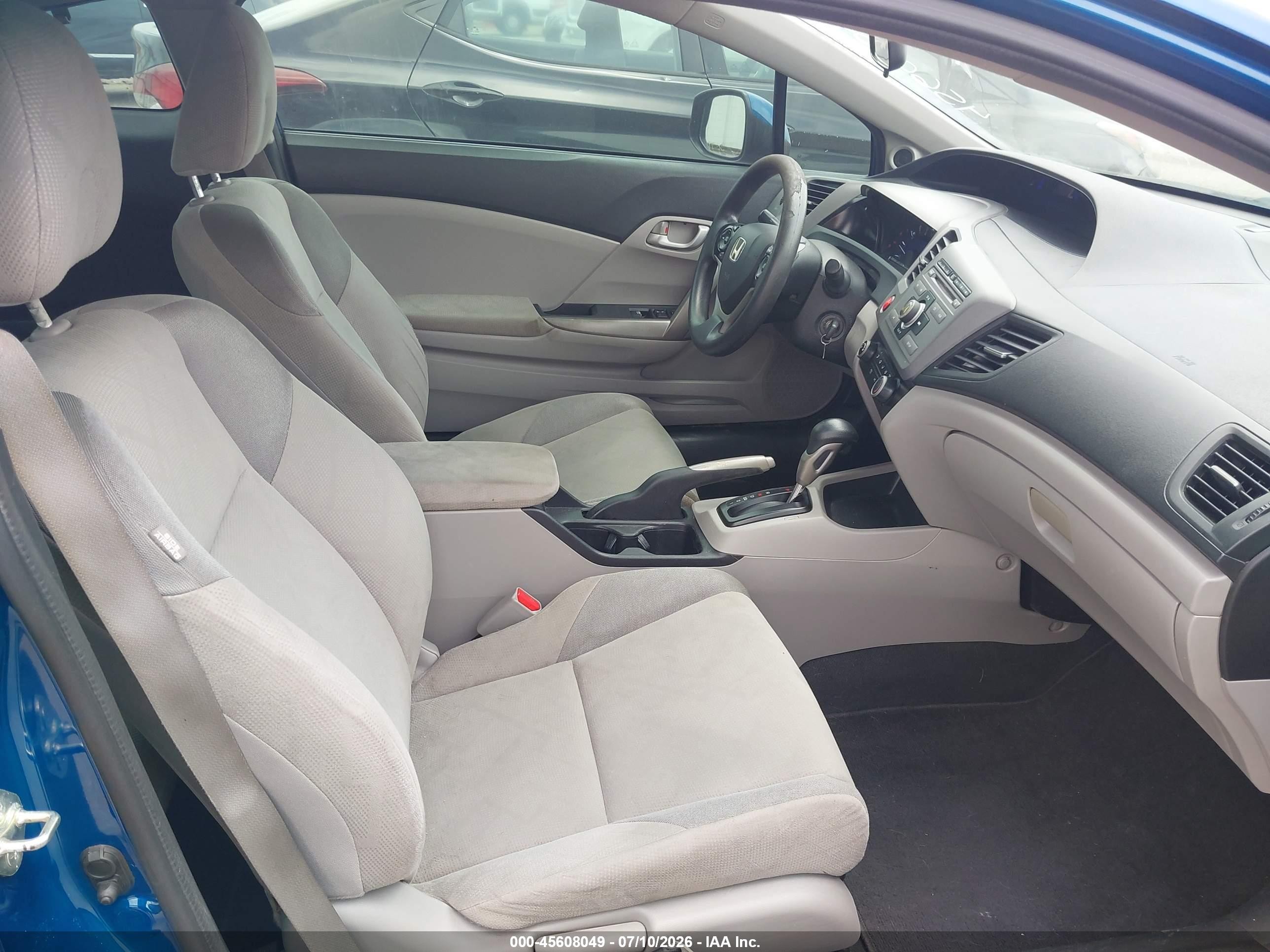 2012 Honda Civic Lx Blue vin: 2HGFG3B50CH551899