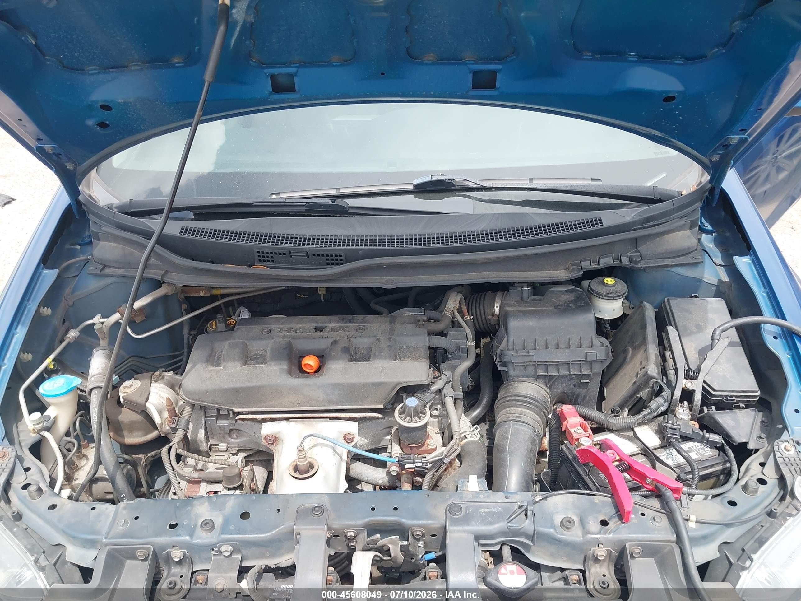 2012 Honda Civic Lx Blue vin: 2HGFG3B50CH551899