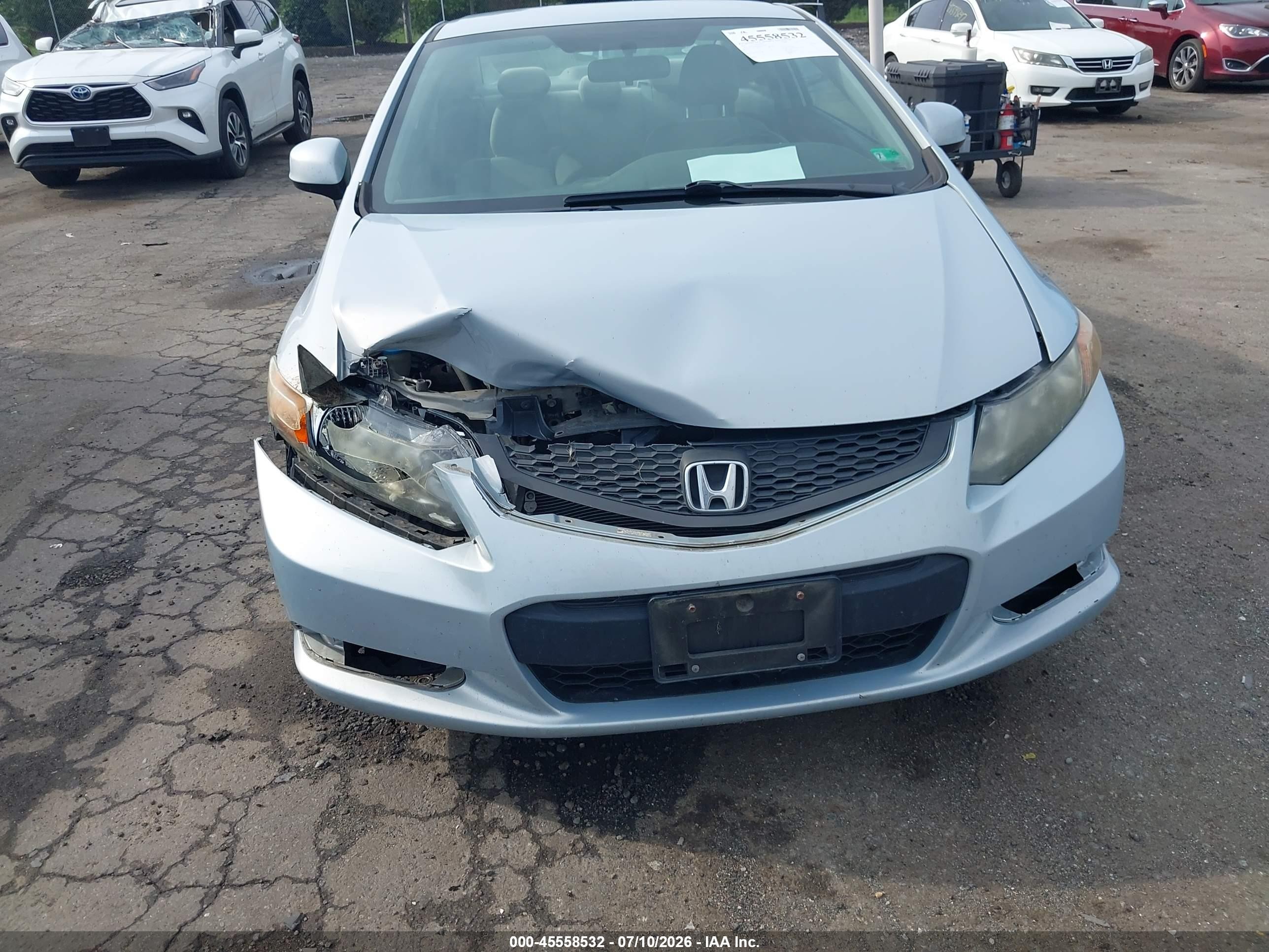 2012 Honda Civic Lx Серебряный vin: 2HGFG3B50CH552440