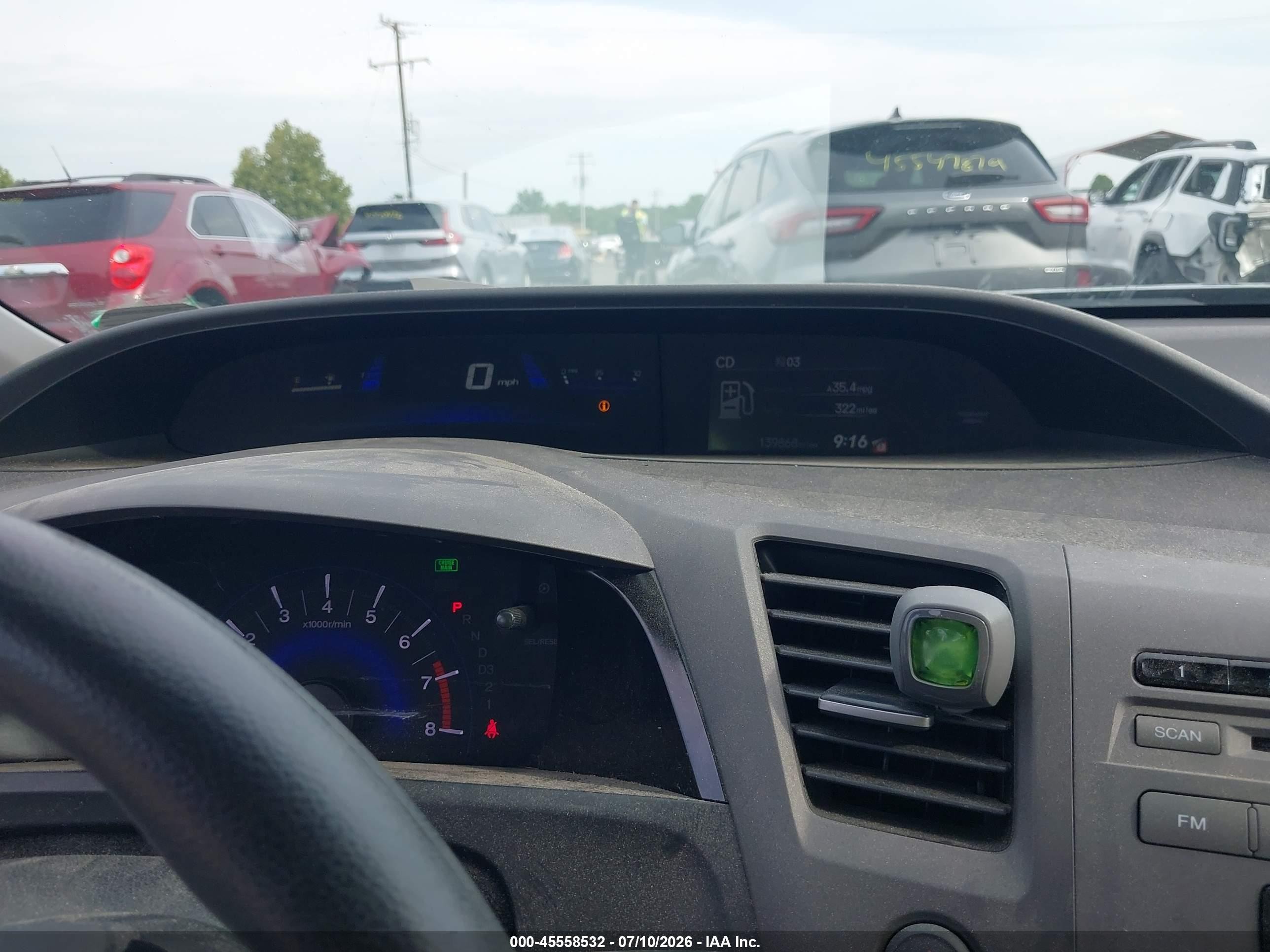 2012 Honda Civic Lx Серебряный vin: 2HGFG3B50CH552440