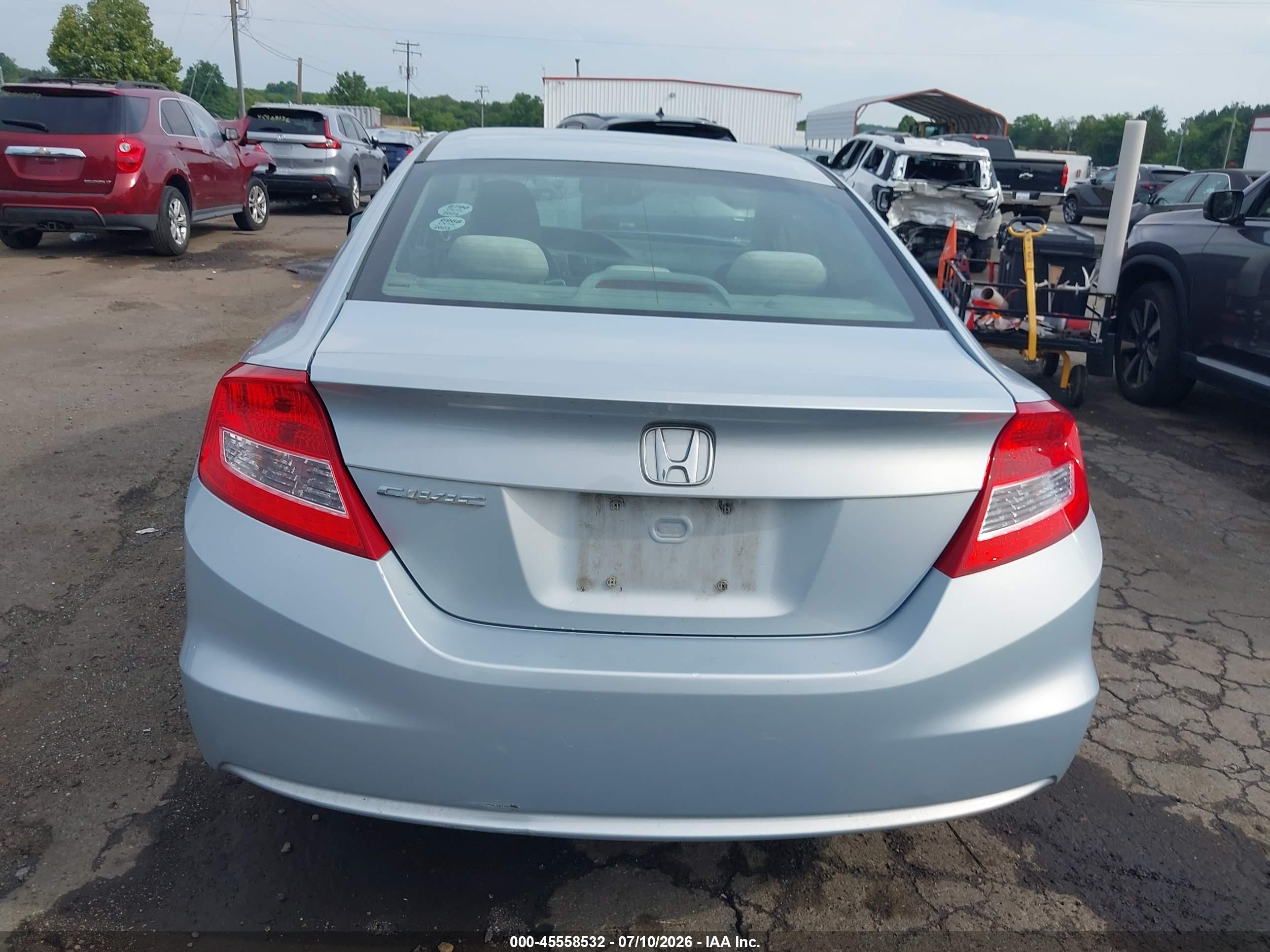 2012 Honda Civic Lx Серебряный vin: 2HGFG3B50CH552440