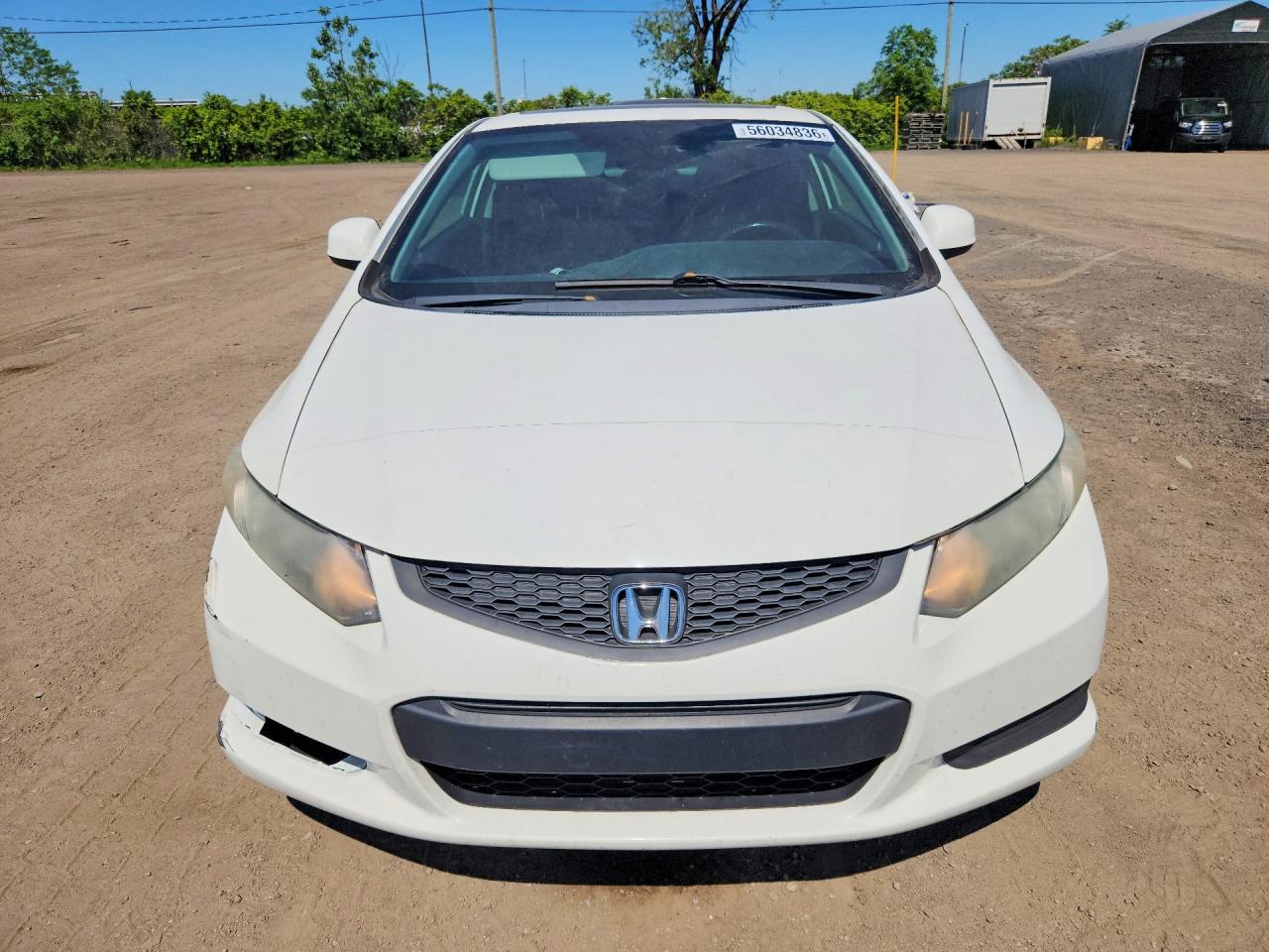 2013 Honda Civic Lx White vin: 2HGFG3B50DH002205