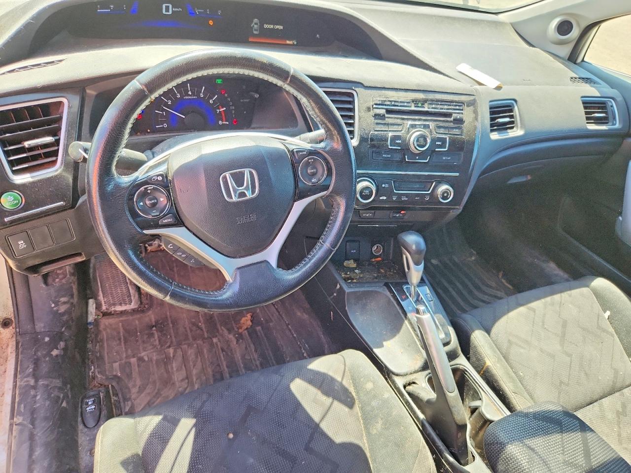 2013 Honda Civic Lx White vin: 2HGFG3B50DH002205