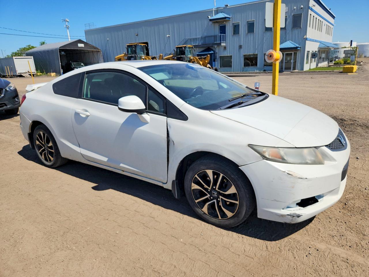 2013 Honda Civic Lx White vin: 2HGFG3B50DH002205