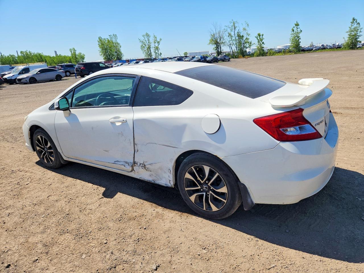 2013 Honda Civic Lx White vin: 2HGFG3B50DH002205