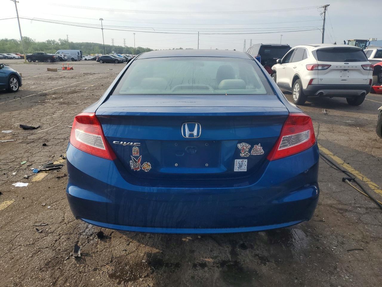 2013 Honda Civic Lx Blue vin: 2HGFG3B50DH501389
