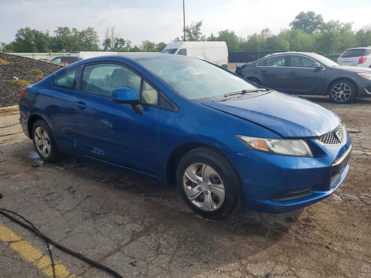 2013 Honda Civic Lx Blue vin: 2HGFG3B50DH501389