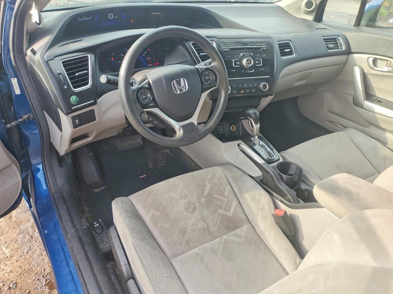 2013 Honda Civic Lx Blue vin: 2HGFG3B50DH501389
