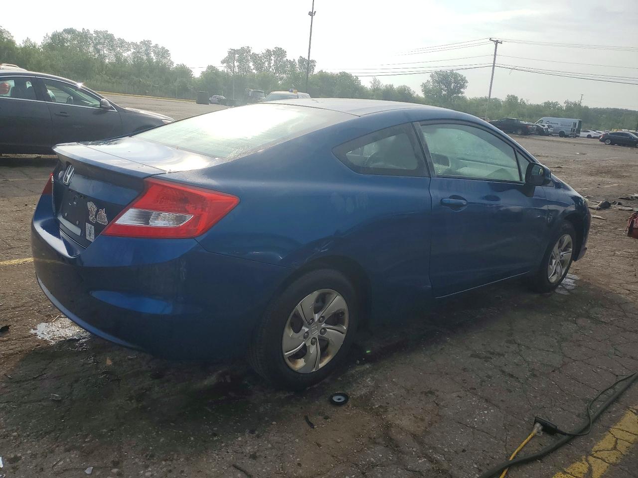 2013 Honda Civic Lx Blue vin: 2HGFG3B50DH501389