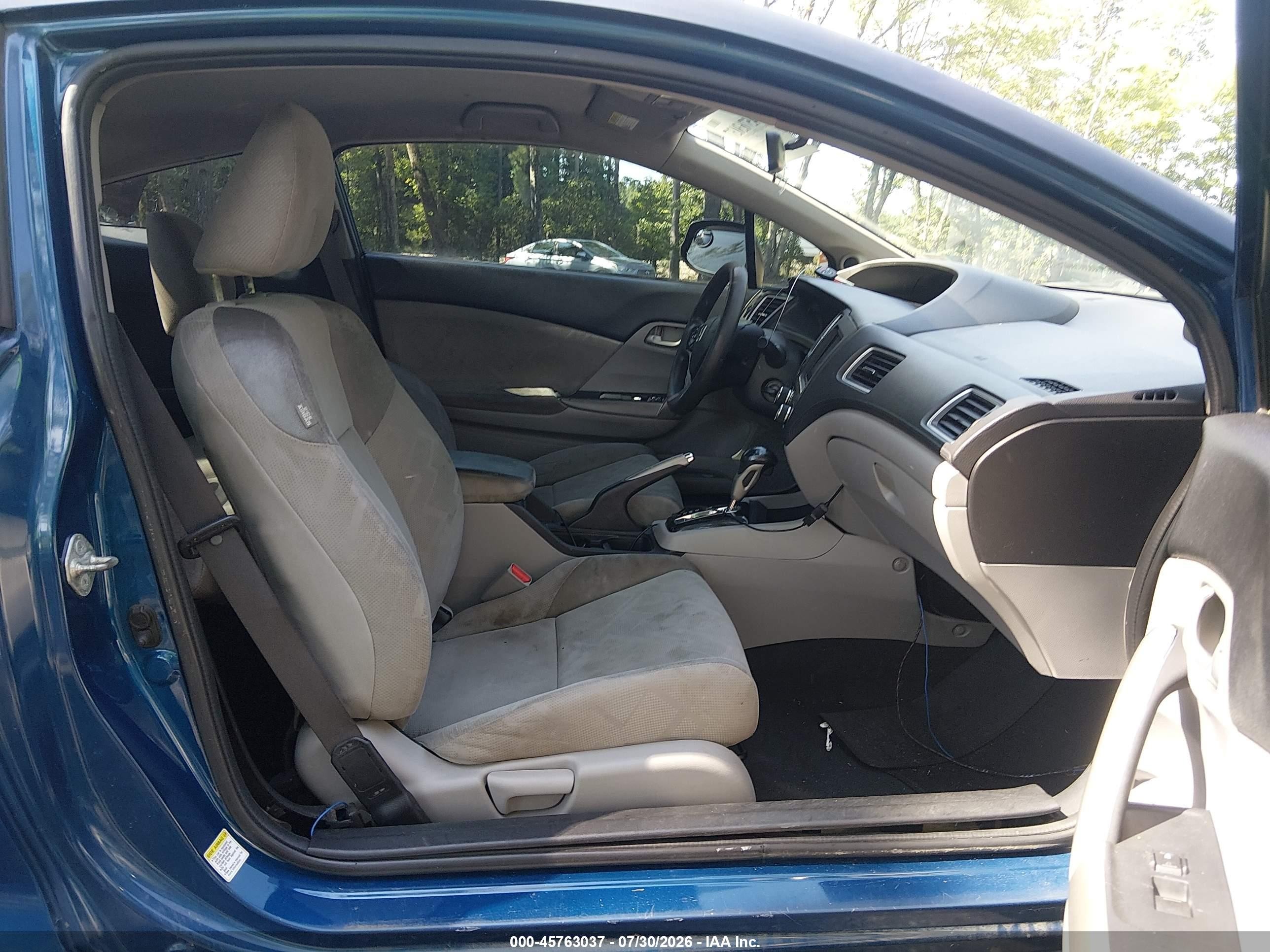 2013 Honda Civic Lx Blue vin: 2HGFG3B50DH507161
