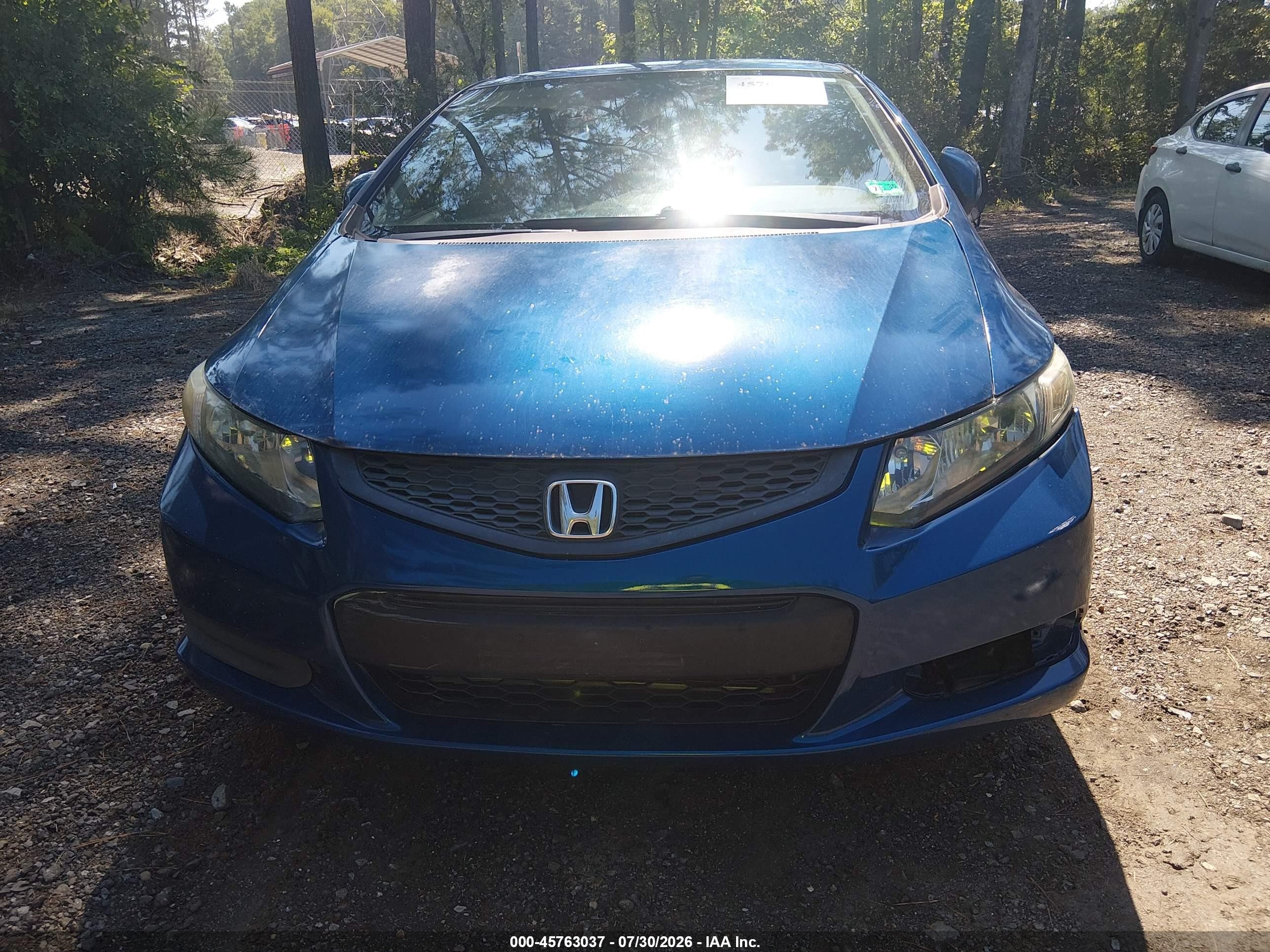 2013 Honda Civic Lx Blue vin: 2HGFG3B50DH507161