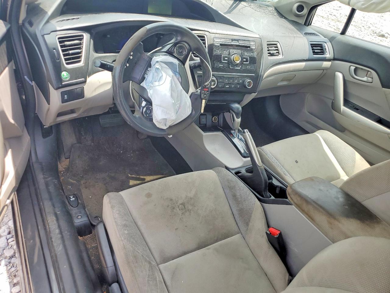 2013 Honda Civic Lx Gray vin: 2HGFG3B50DH510531