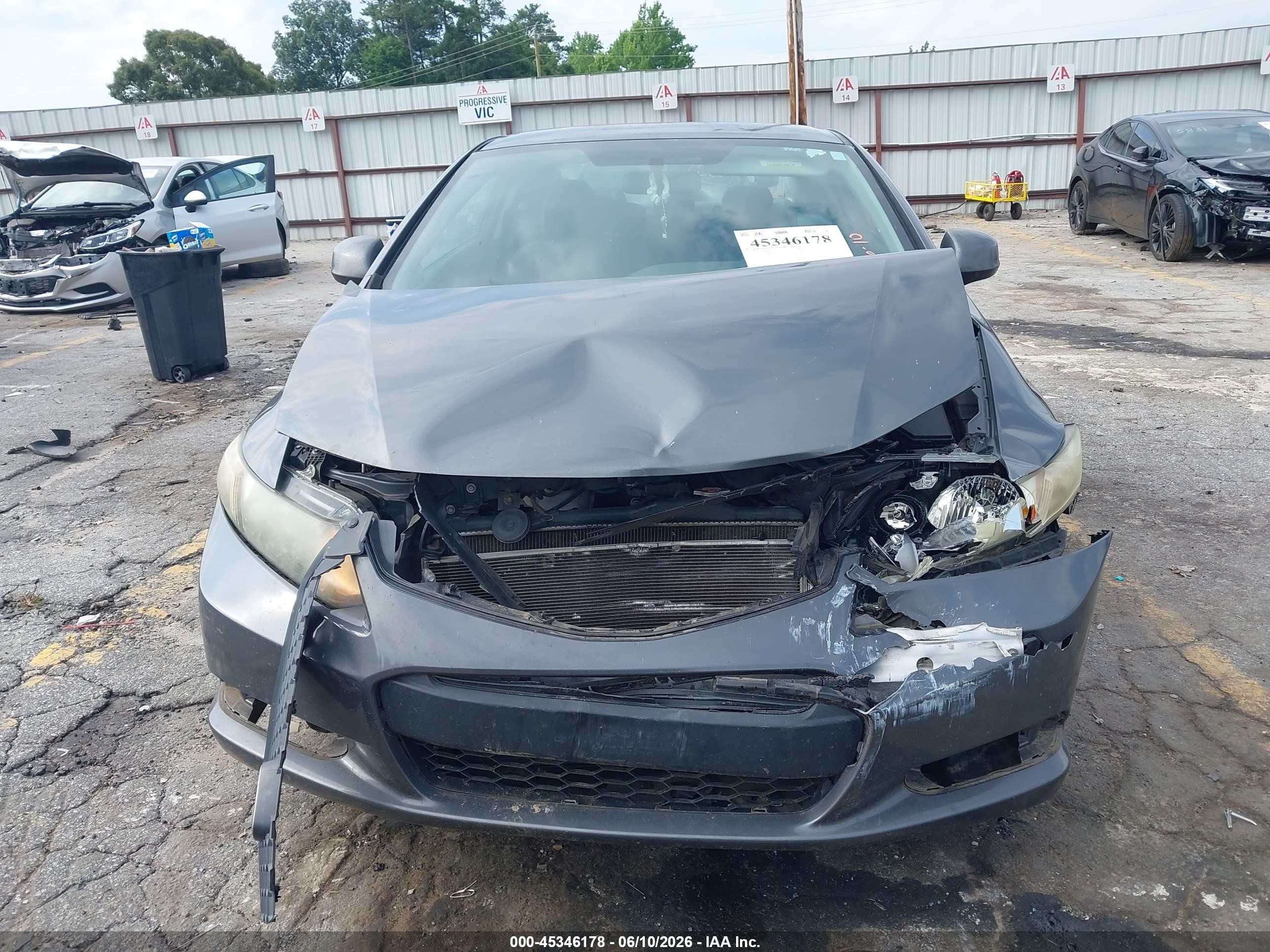 2013 Honda Civic Lx Gray vin: 2HGFG3B50DH513350