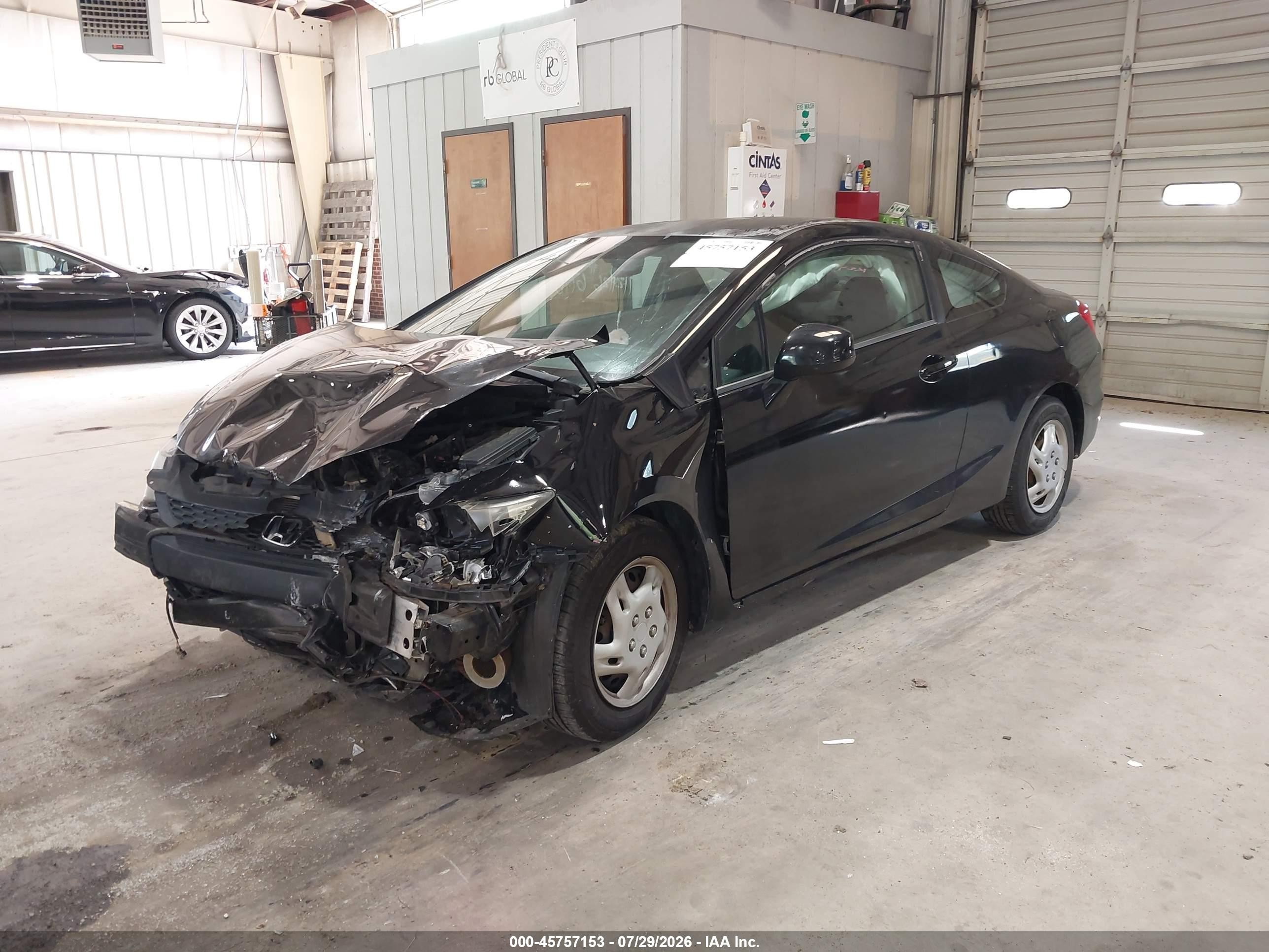 2013 Honda Civic Lx Black vin: 2HGFG3B50DH516796