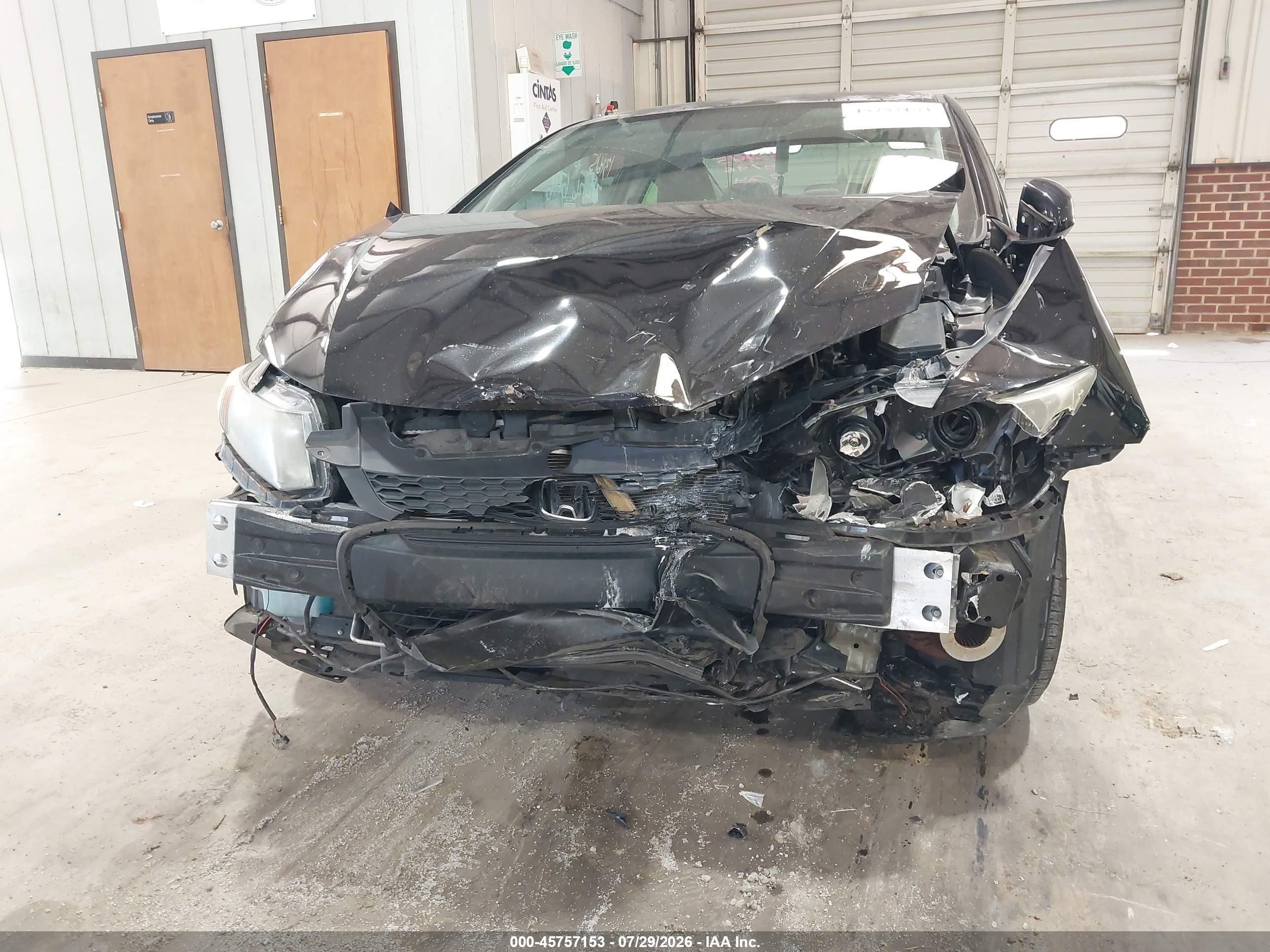 2013 Honda Civic Lx Black vin: 2HGFG3B50DH516796