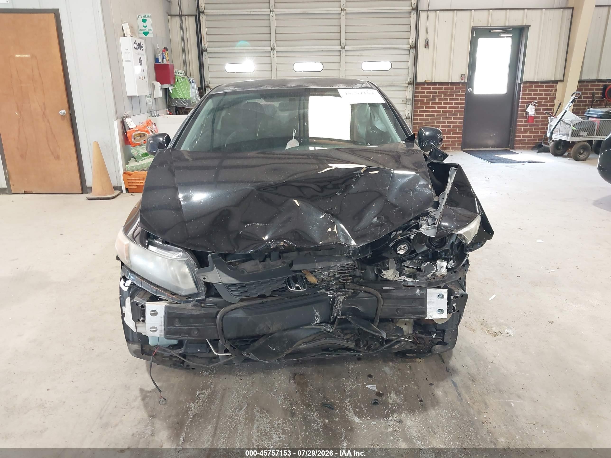 2013 Honda Civic Lx Black vin: 2HGFG3B50DH516796