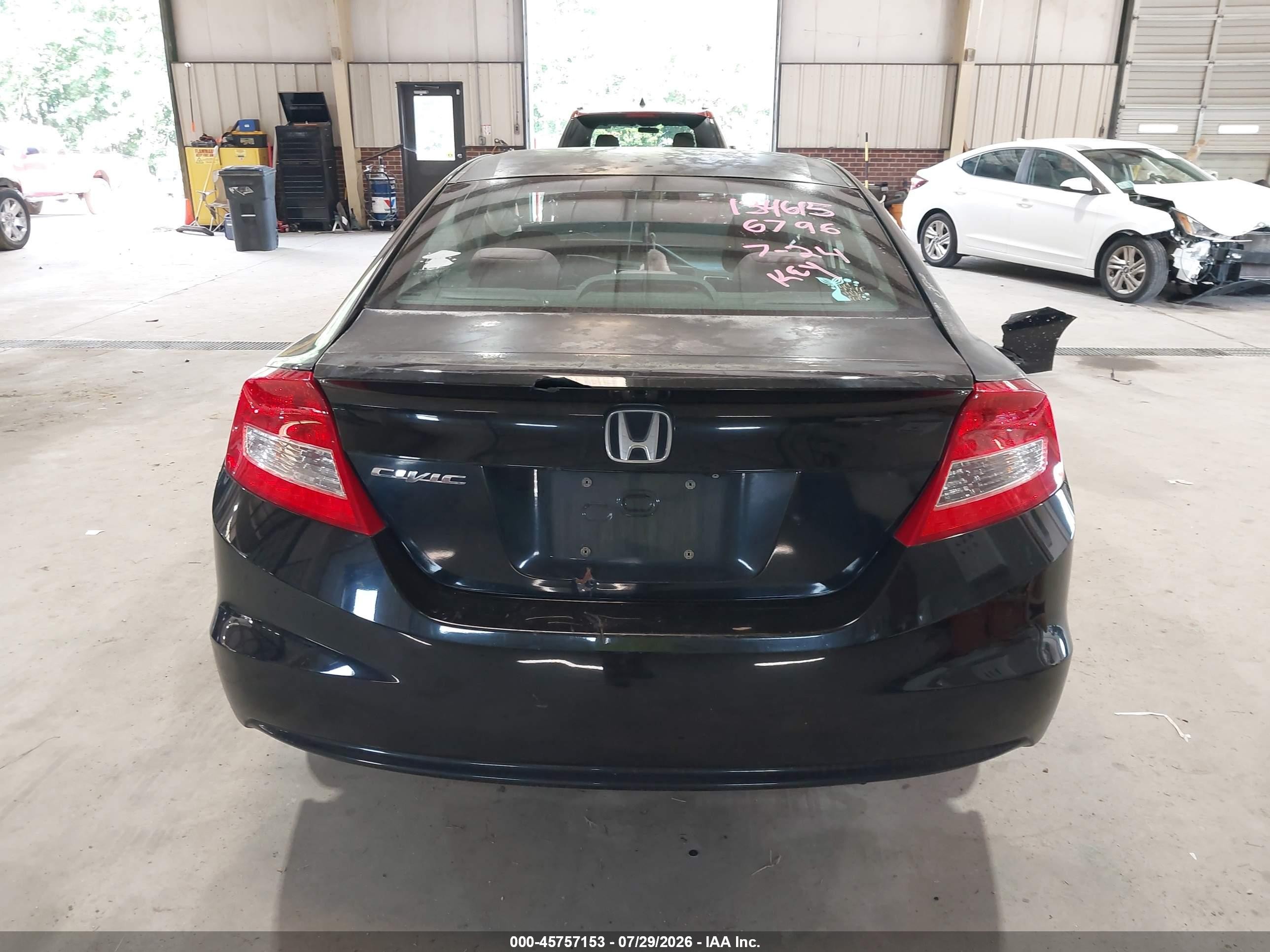 2013 Honda Civic Lx Black vin: 2HGFG3B50DH516796
