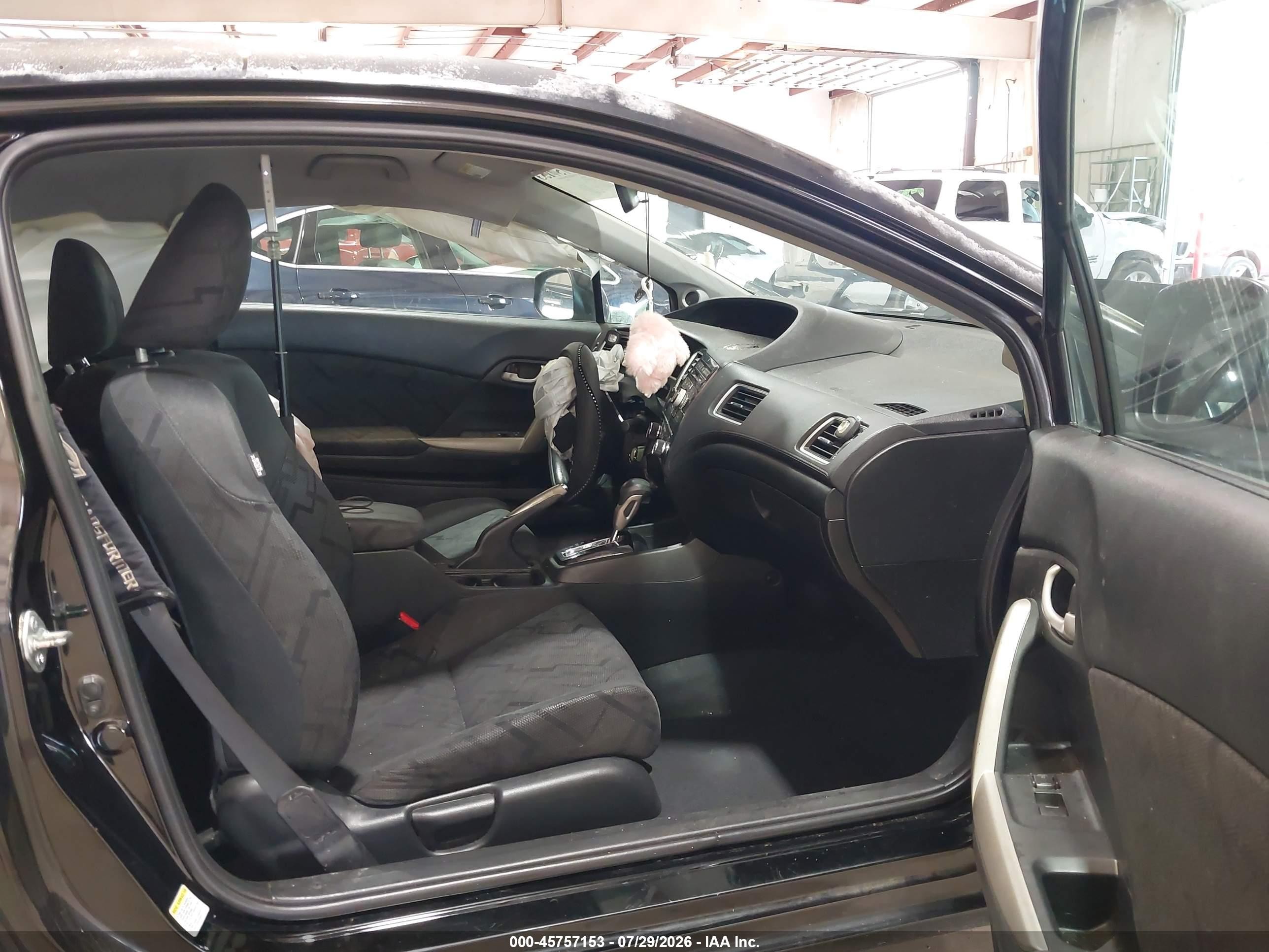 2013 Honda Civic Lx Black vin: 2HGFG3B50DH516796