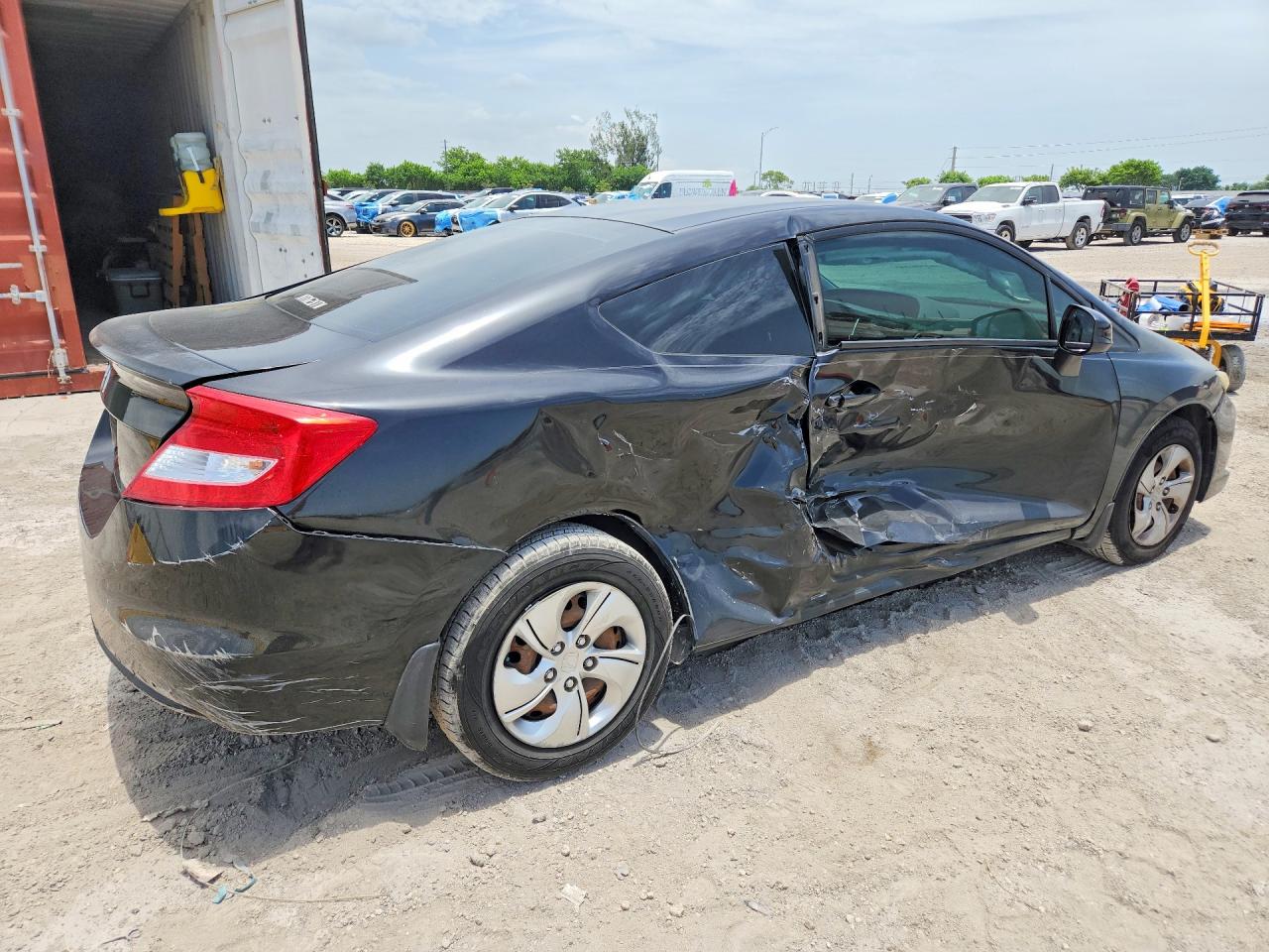 2013 Honda Civic Lx Black vin: 2HGFG3B50DH517124