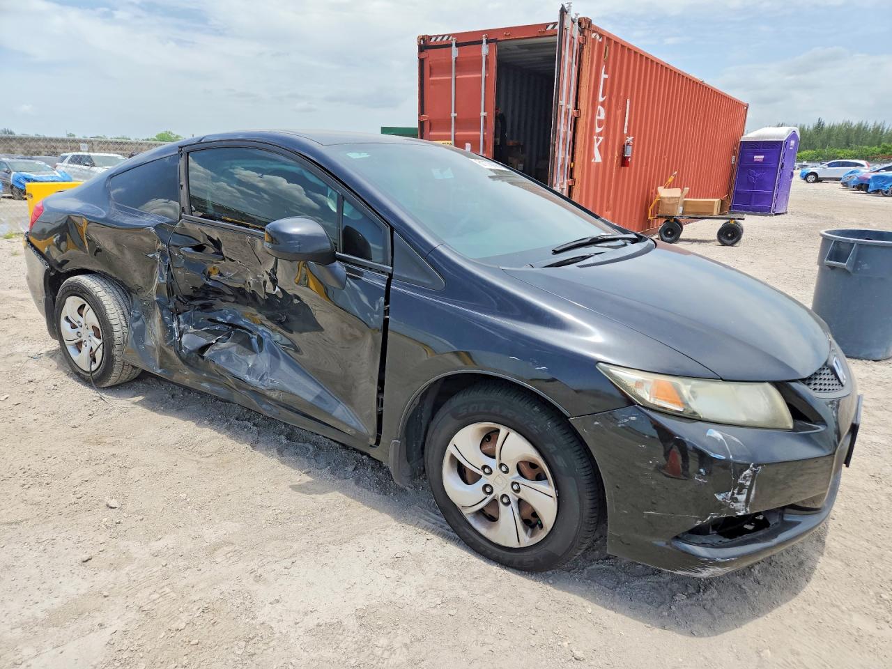2013 Honda Civic Lx Black vin: 2HGFG3B50DH517124