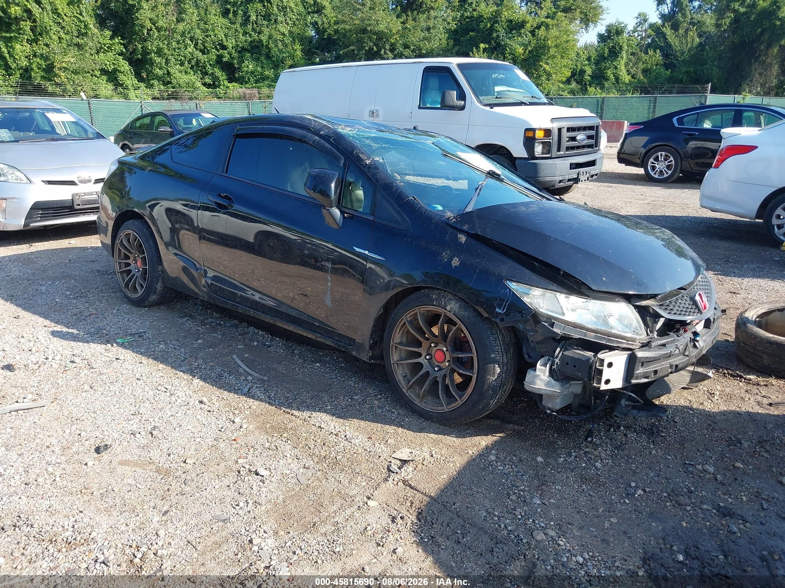 2013 Honda Civic Lx Black vin: 2HGFG3B50DH520539