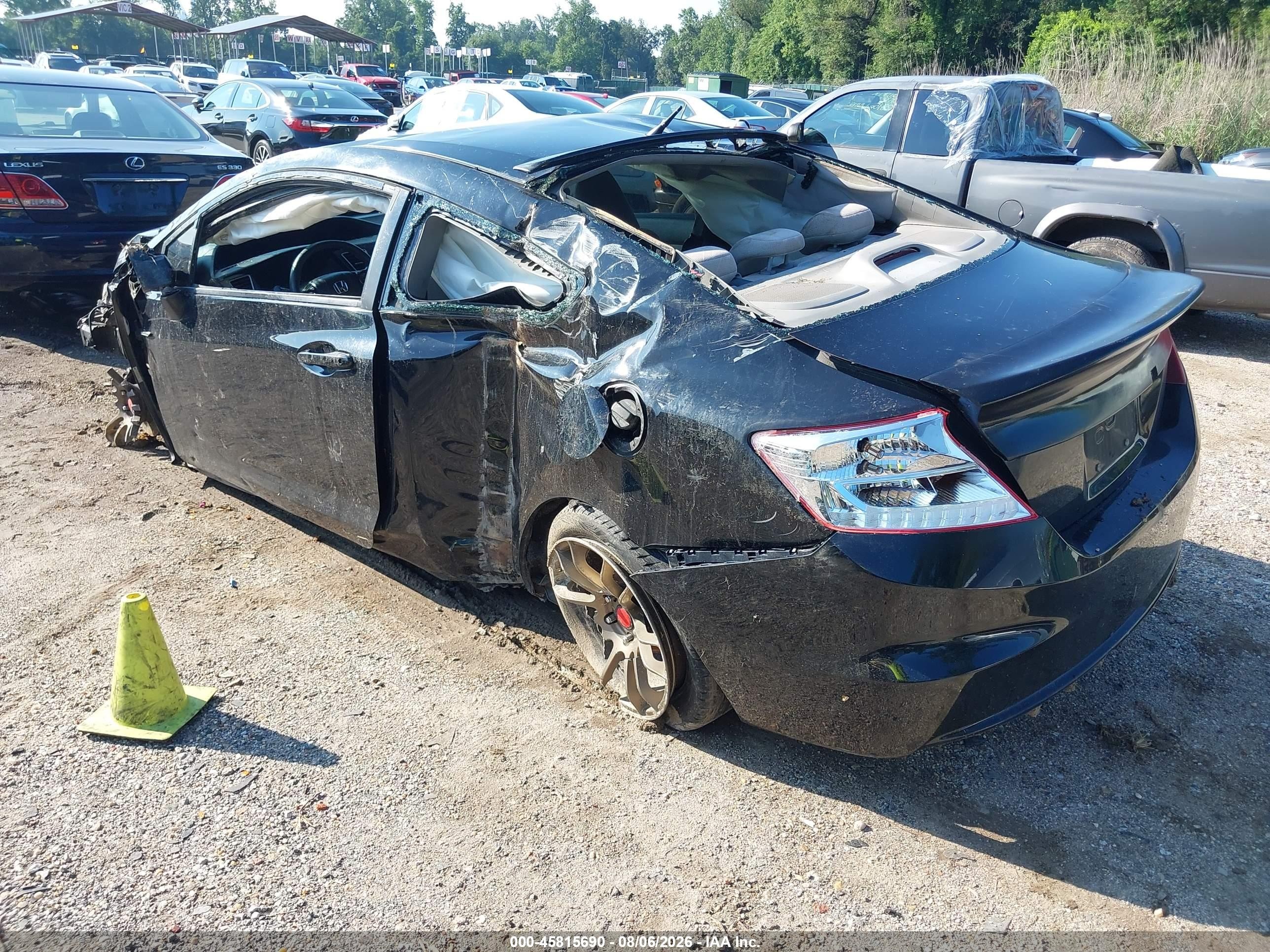 2013 Honda Civic Lx Black vin: 2HGFG3B50DH520539