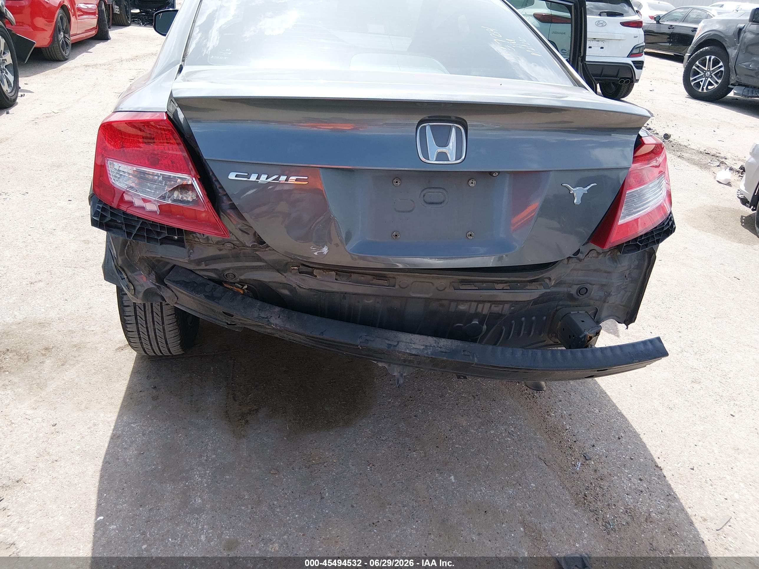 2013 Honda Civic Lx Серый vin: 2HGFG3B50DH526146
