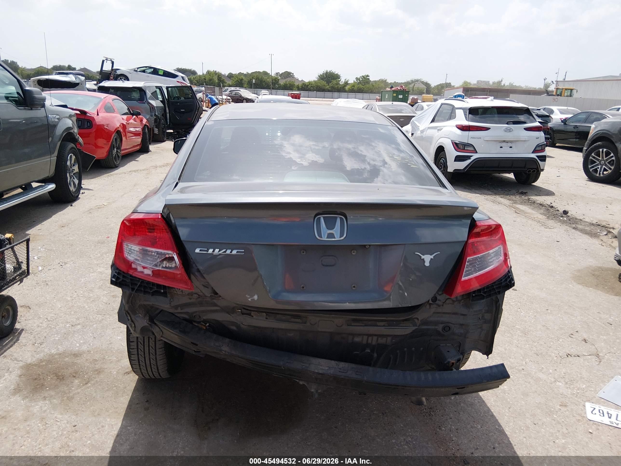 2013 Honda Civic Lx Серый vin: 2HGFG3B50DH526146