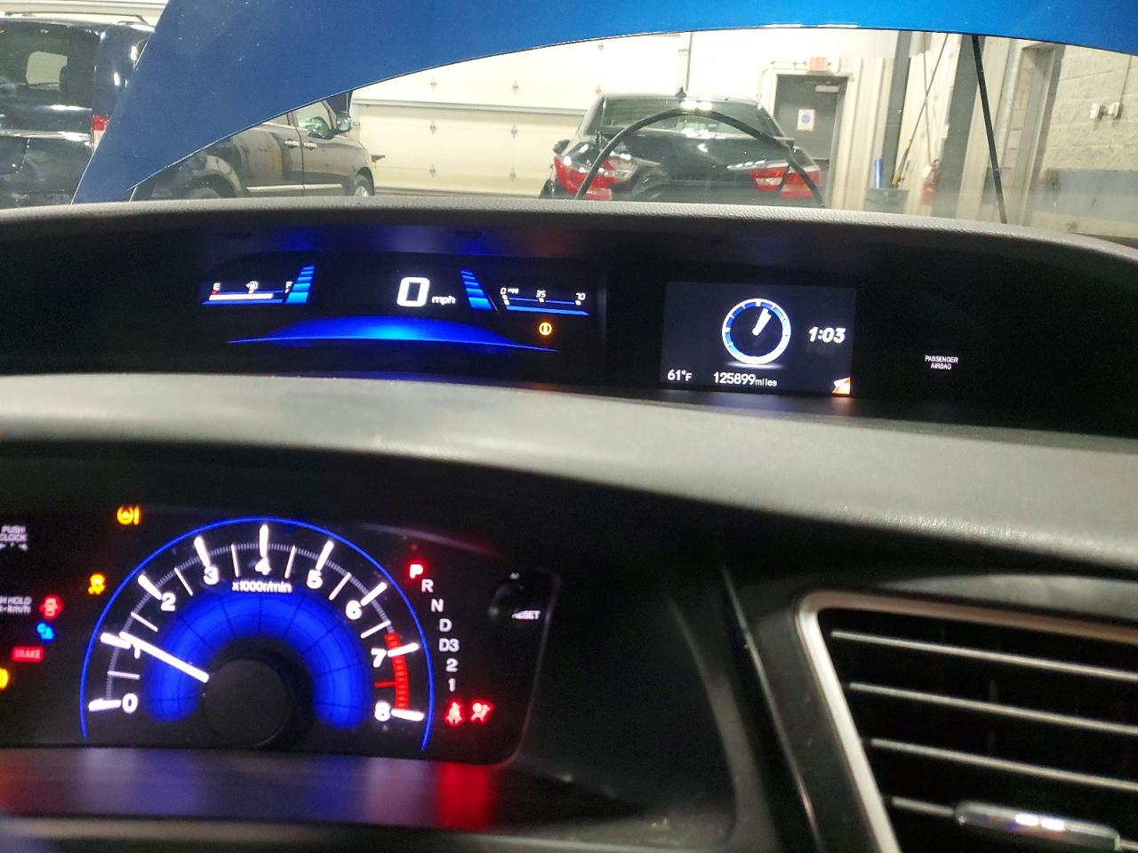 2013 Honda Civic Lx Blue vin: 2HGFG3B50DH528186