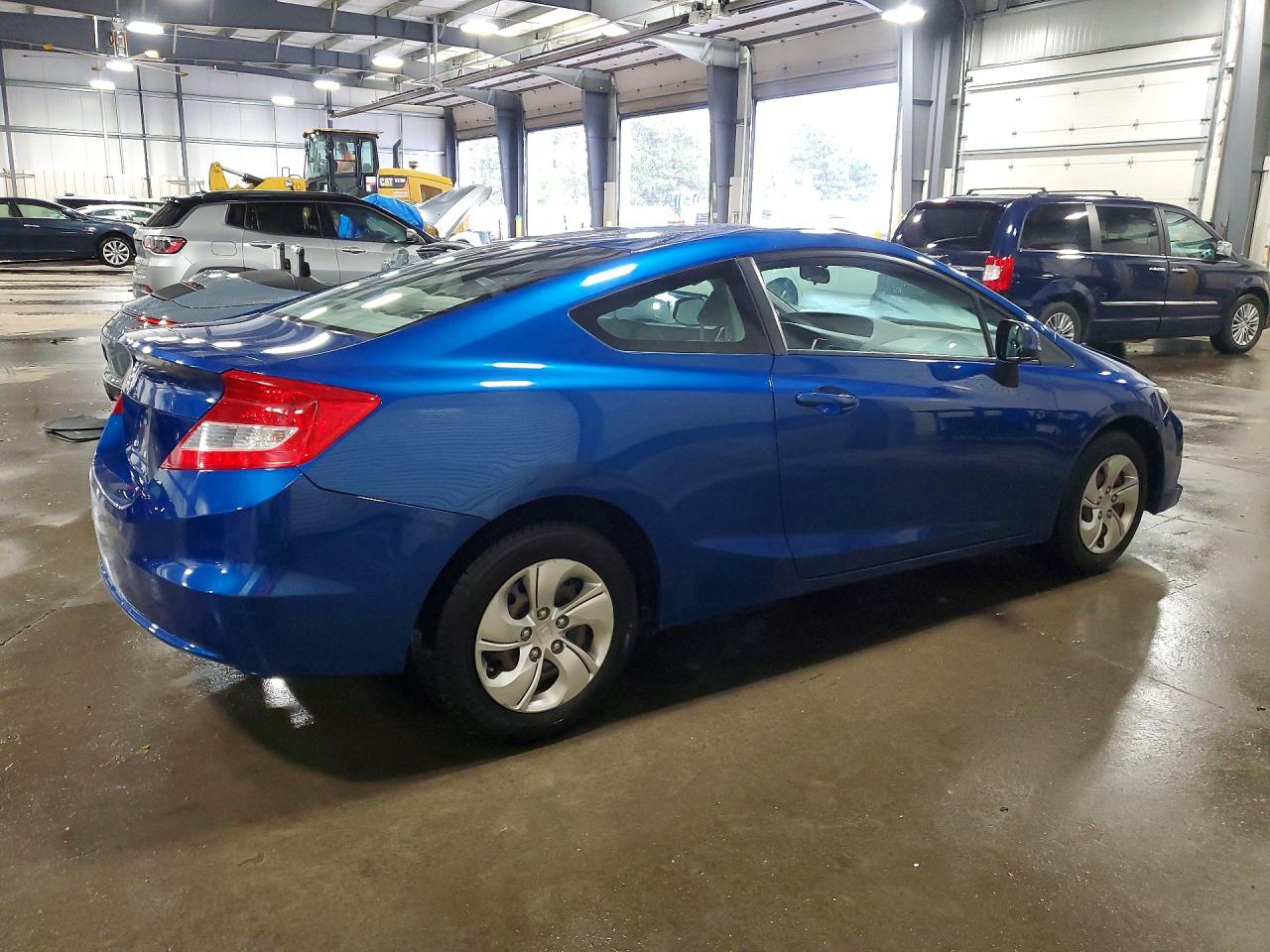 2013 Honda Civic Lx Blue vin: 2HGFG3B50DH528186