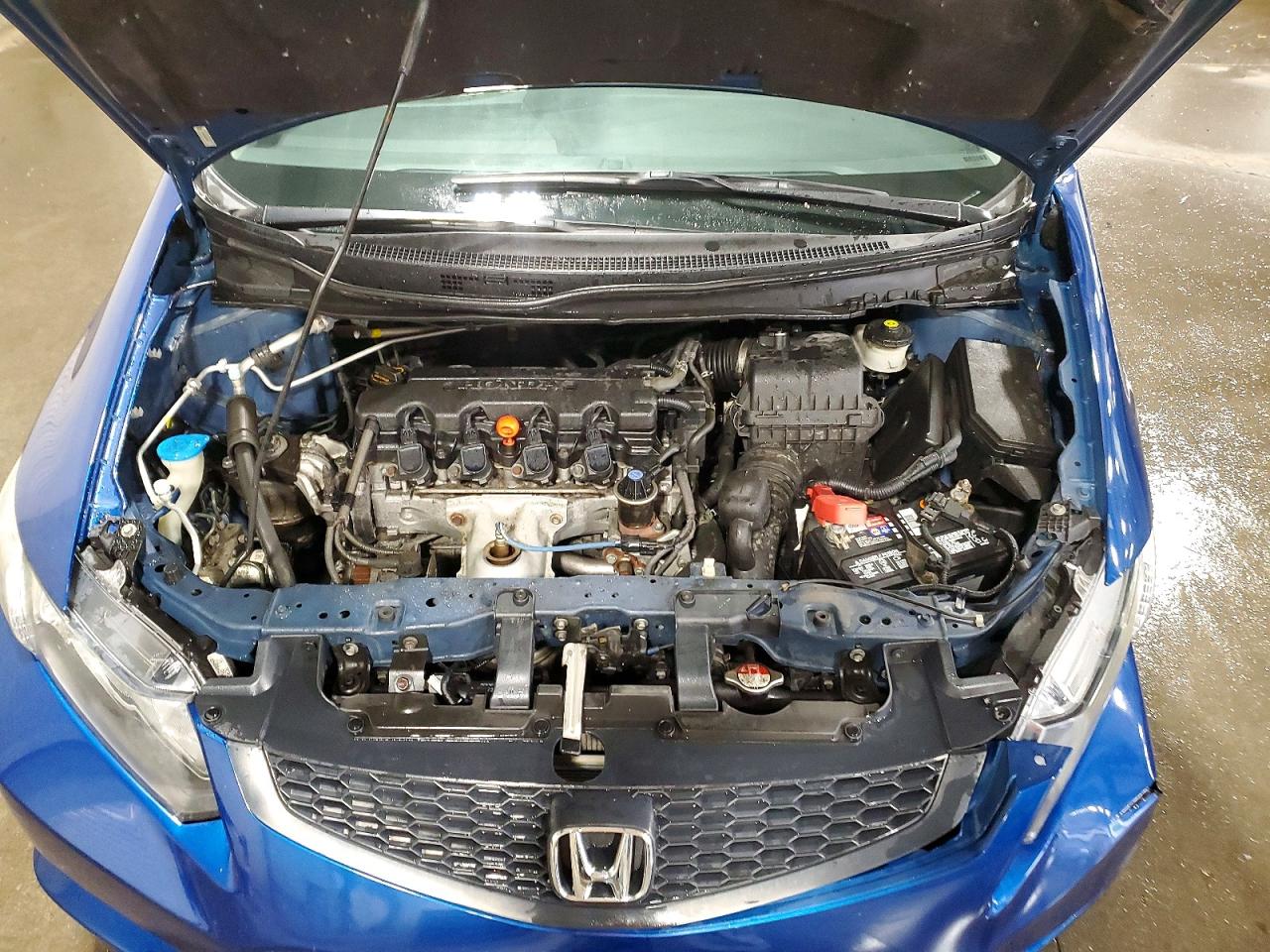 2013 Honda Civic Lx Blue vin: 2HGFG3B50DH528186
