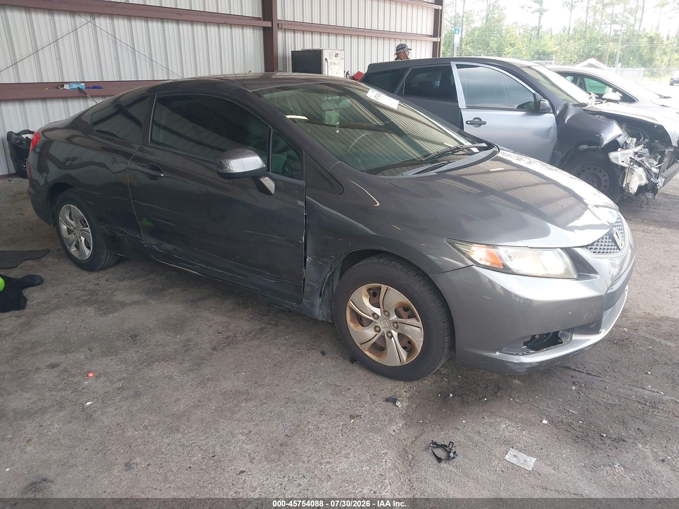2013 Honda Civic Lx Серый vin: 2HGFG3B50DH531055
