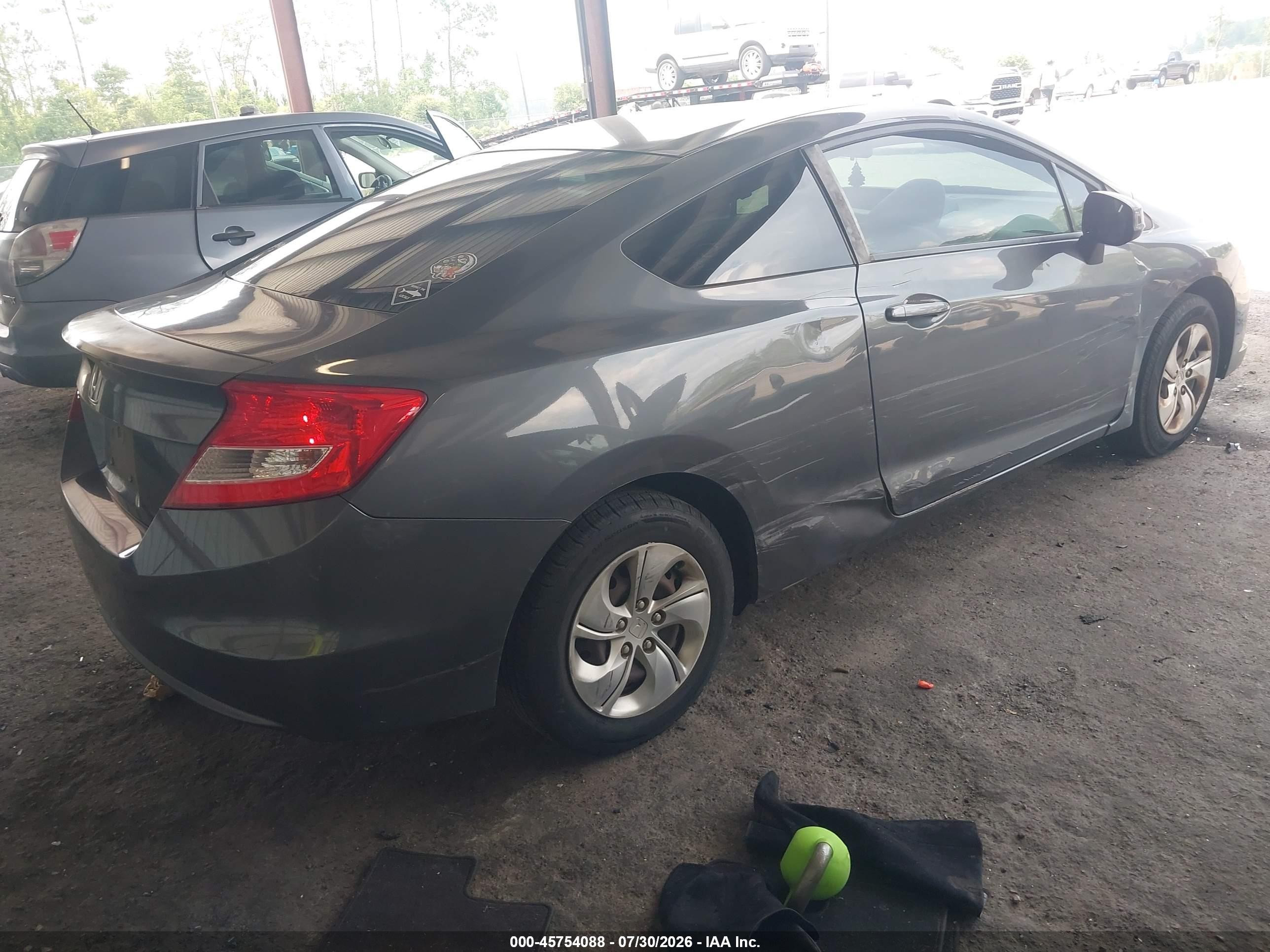 2013 Honda Civic Lx Серый vin: 2HGFG3B50DH531055