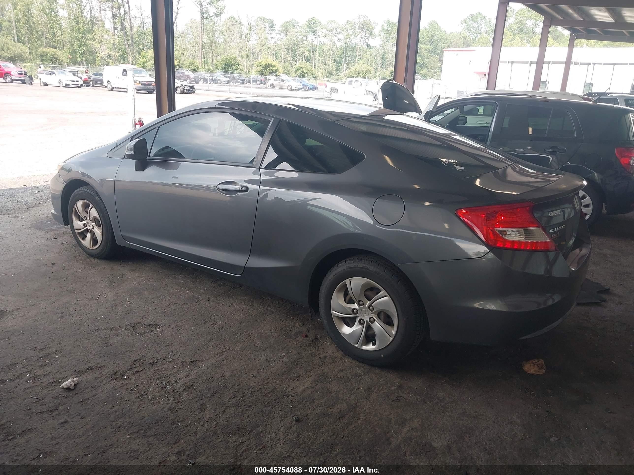 2013 Honda Civic Lx Серый vin: 2HGFG3B50DH531055
