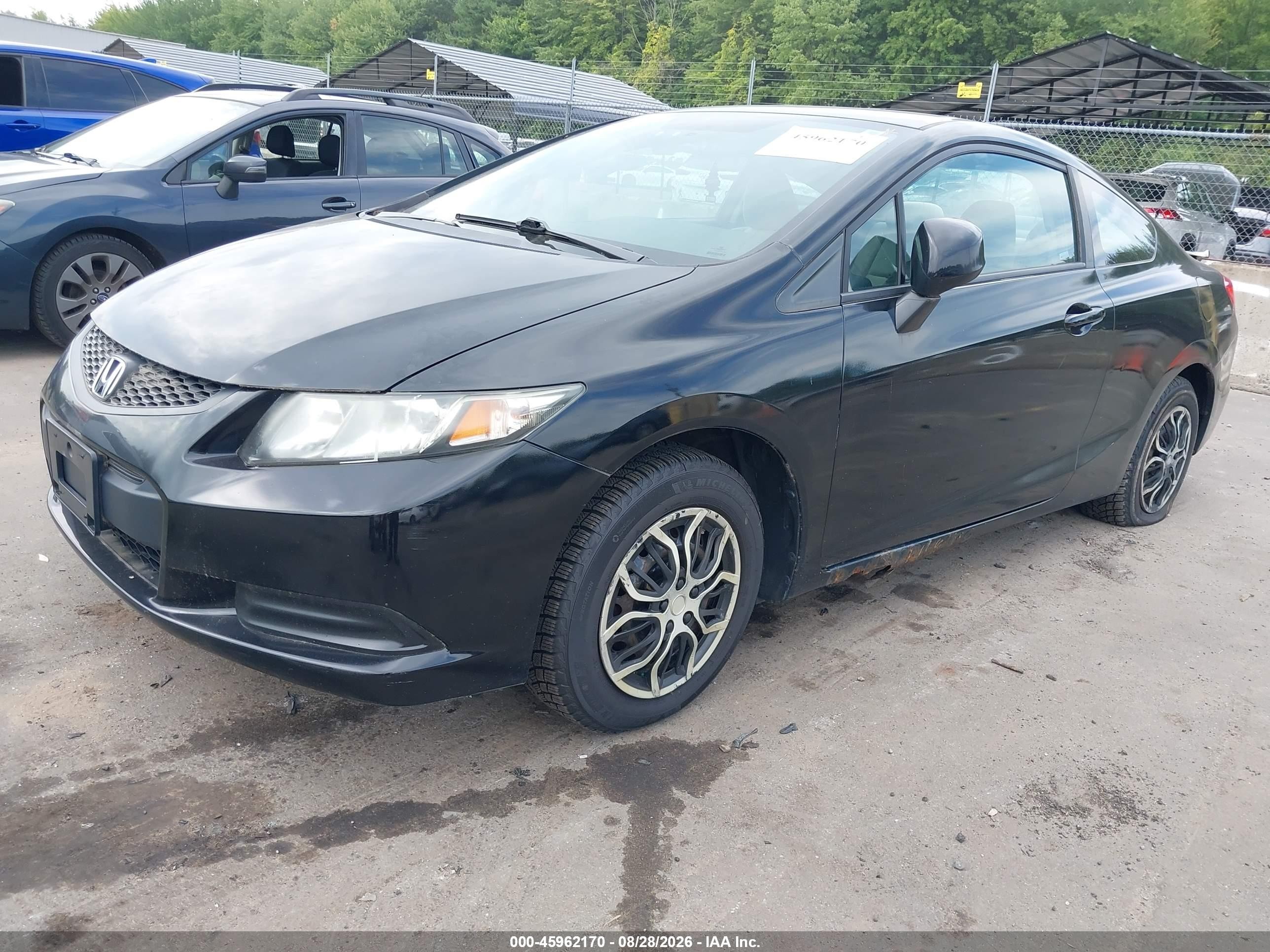 2013 Honda Civic Lx Blue vin: 2HGFG3B50DH531301