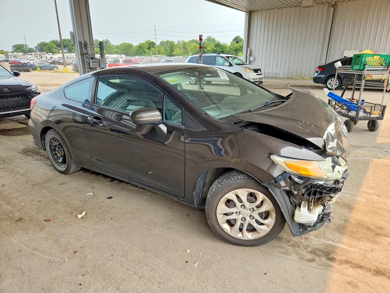 2014 Honda Civic Lx Brown vin: 2HGFG3B50EH508120