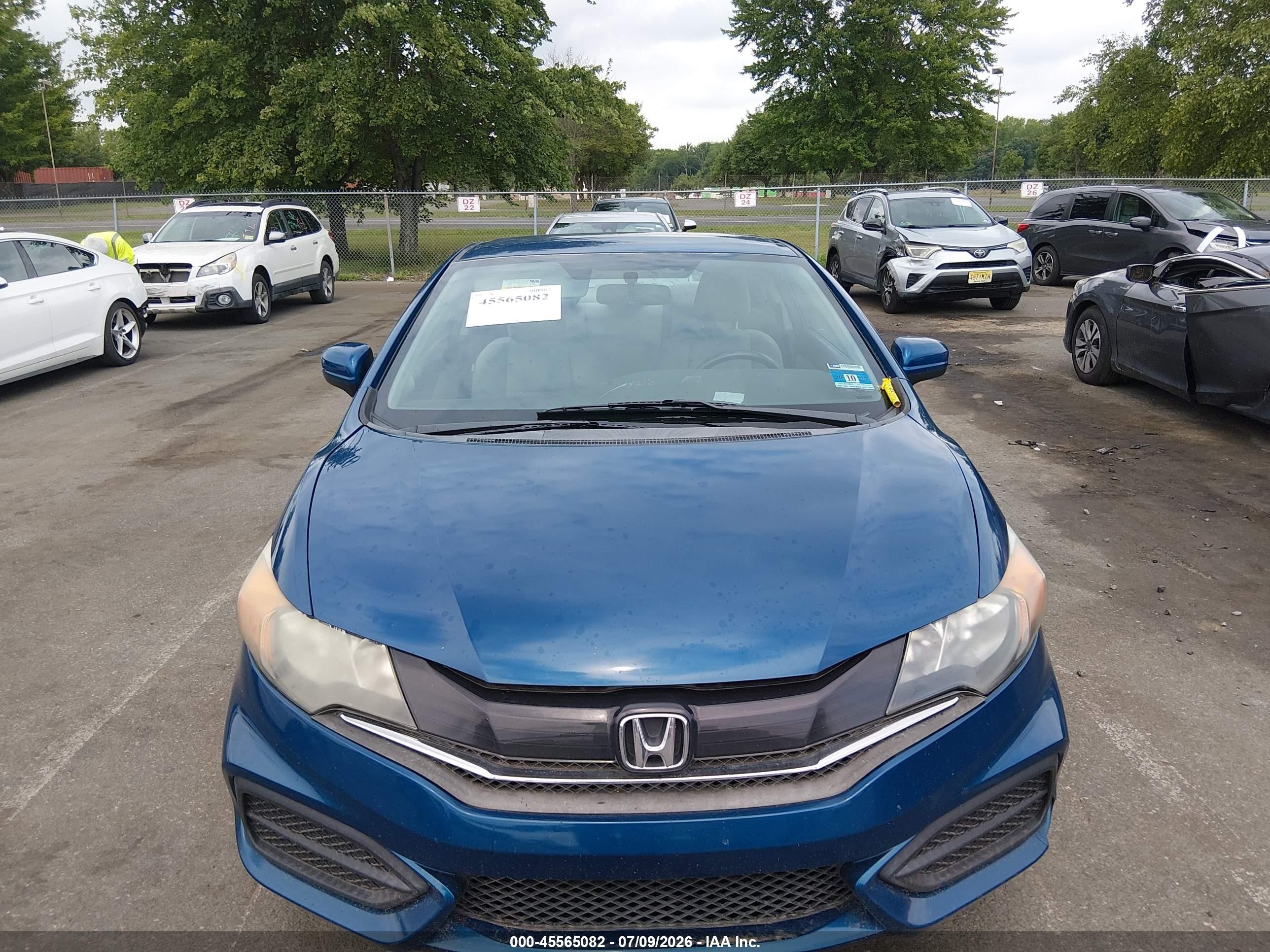 2014 Honda Civic Lx Blue vin: 2HGFG3B50EH513219
