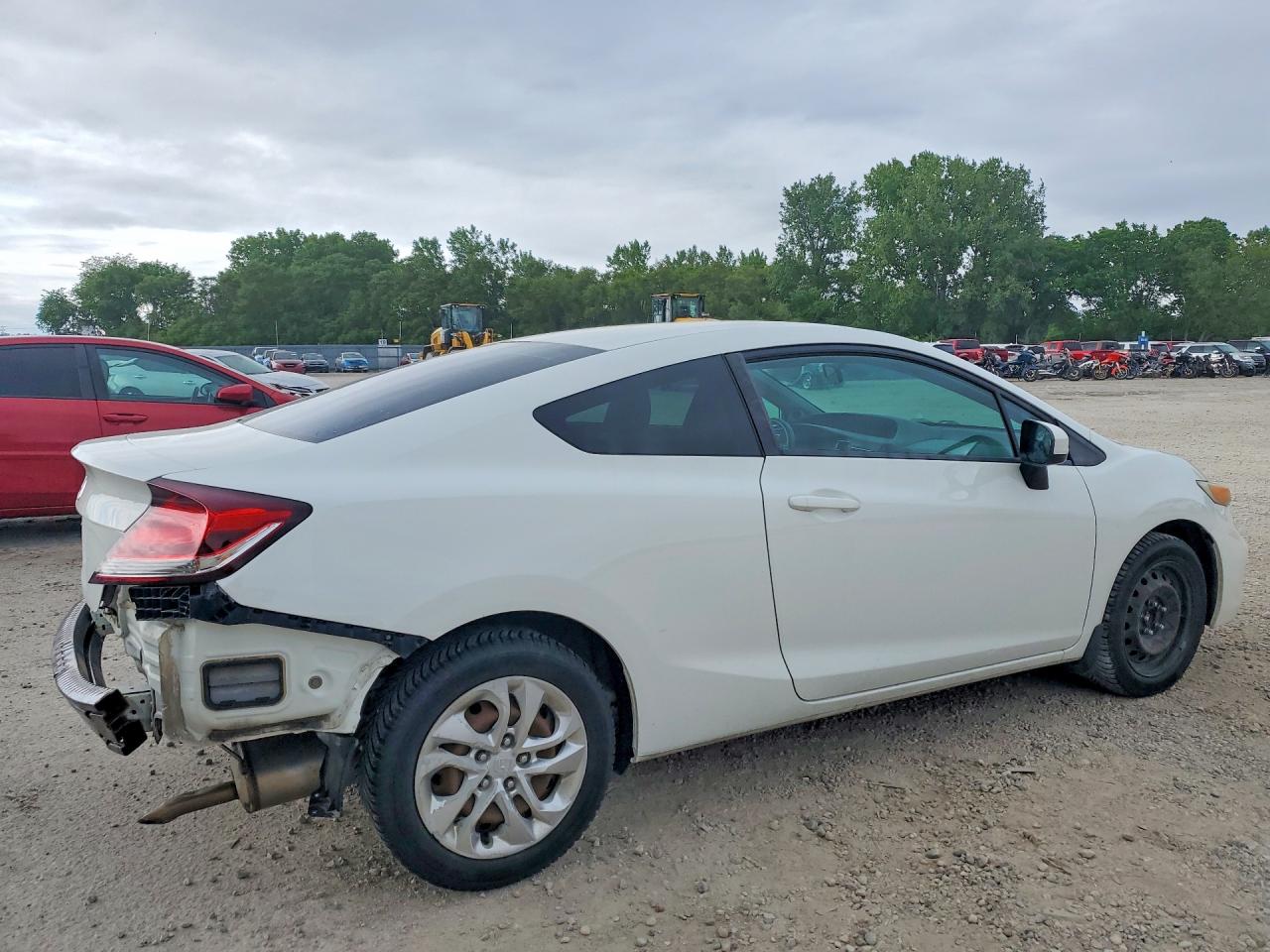 2014 Honda Civic Lx White vin: 2HGFG3B50EH524737