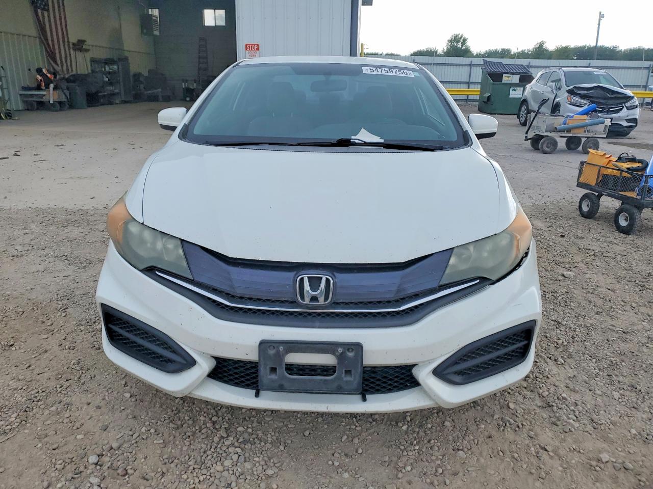 2014 Honda Civic Lx White vin: 2HGFG3B50EH524737