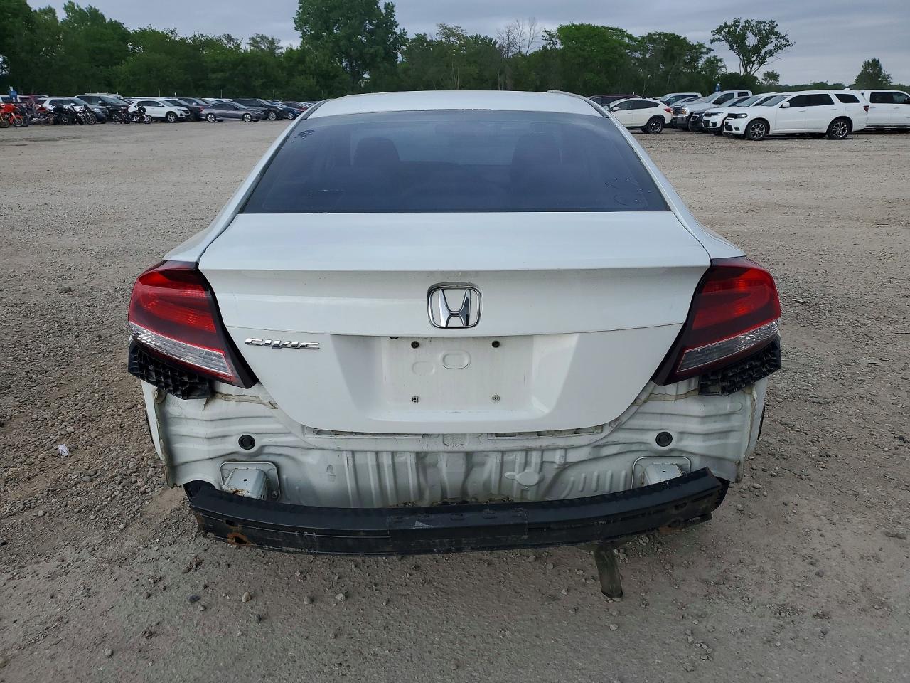 2014 Honda Civic Lx White vin: 2HGFG3B50EH524737