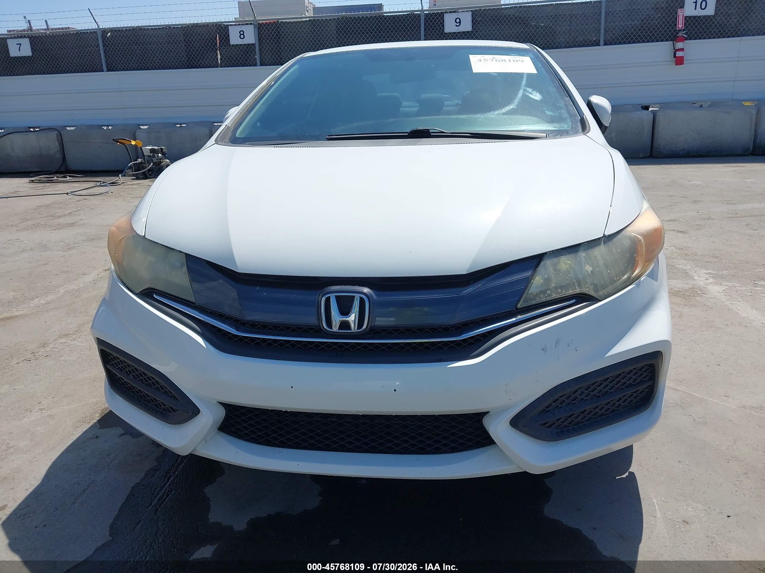 2014 Honda Civic Lx White vin: 2HGFG3B50EH525256