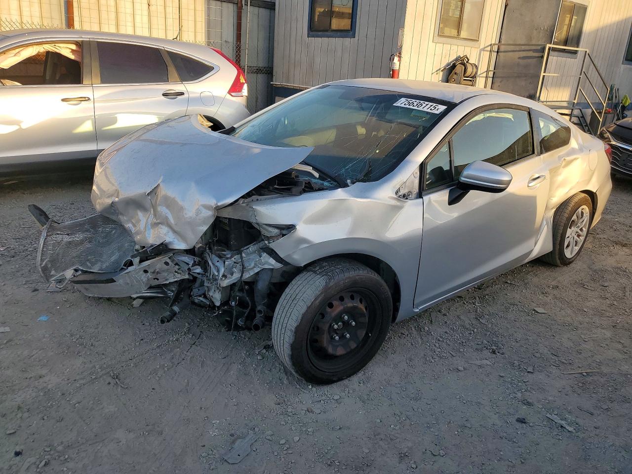 2015 Honda Civic Lx Silver vin: 2HGFG3B50FH503310