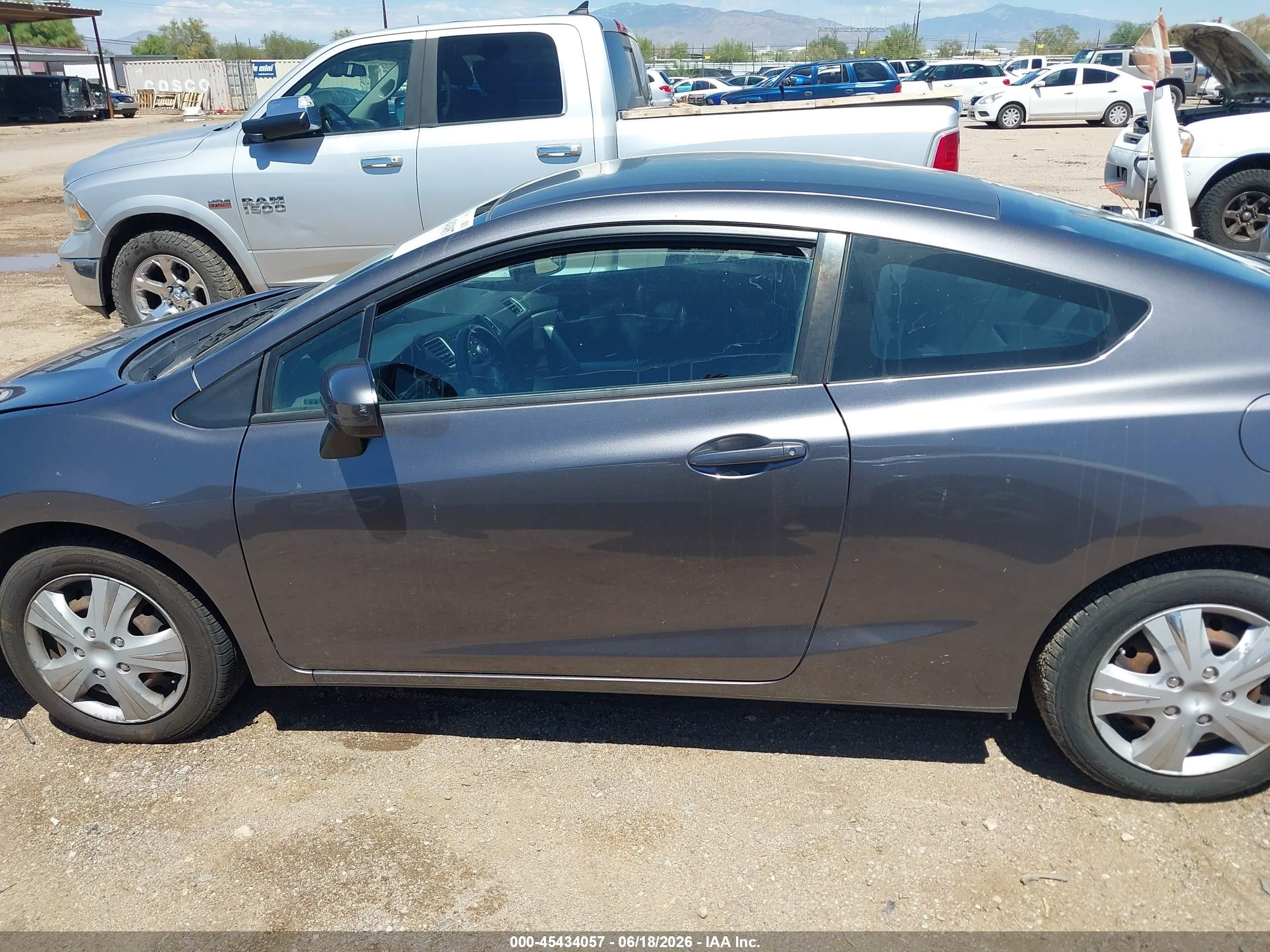 2015 Honda Civic Lx Gray vin: 2HGFG3B50FH516350