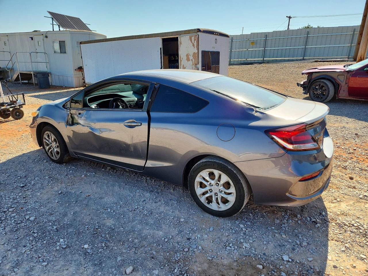 2015 Honda Civic Lx Gray vin: 2HGFG3B50FH522424