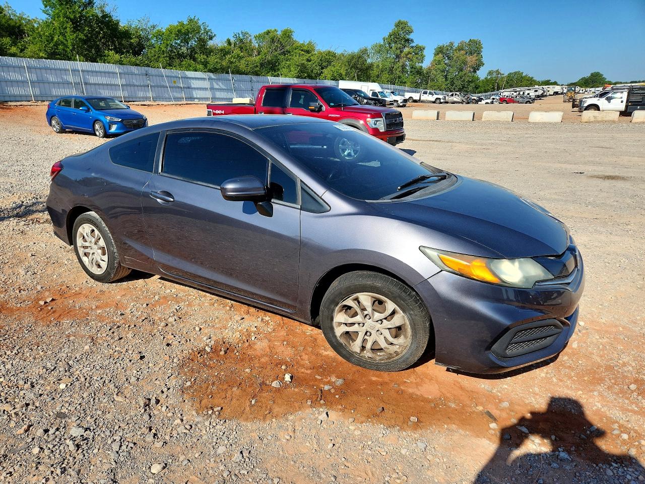 2015 Honda Civic Lx Gray vin: 2HGFG3B50FH522424