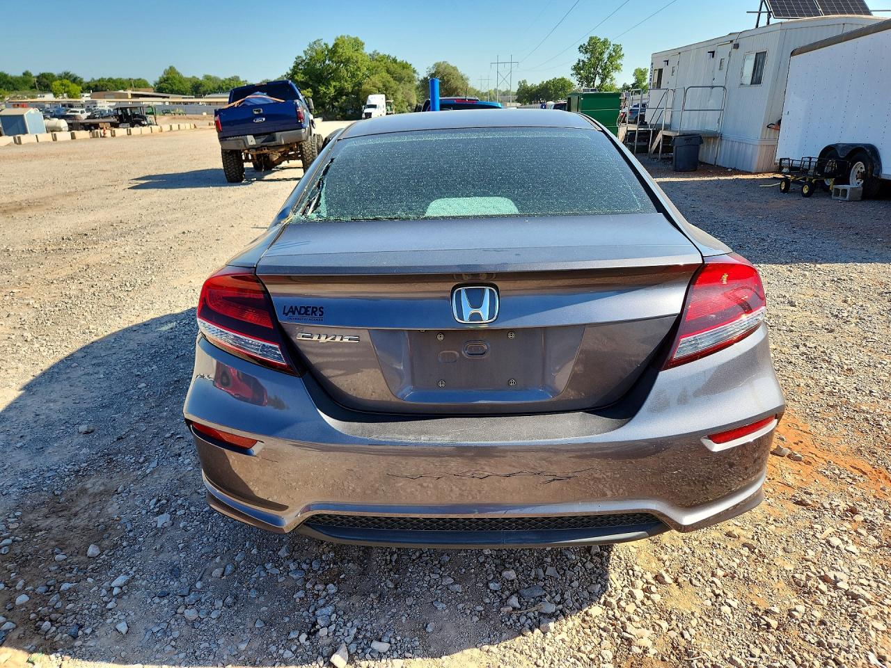 2015 Honda Civic Lx Gray vin: 2HGFG3B50FH522424