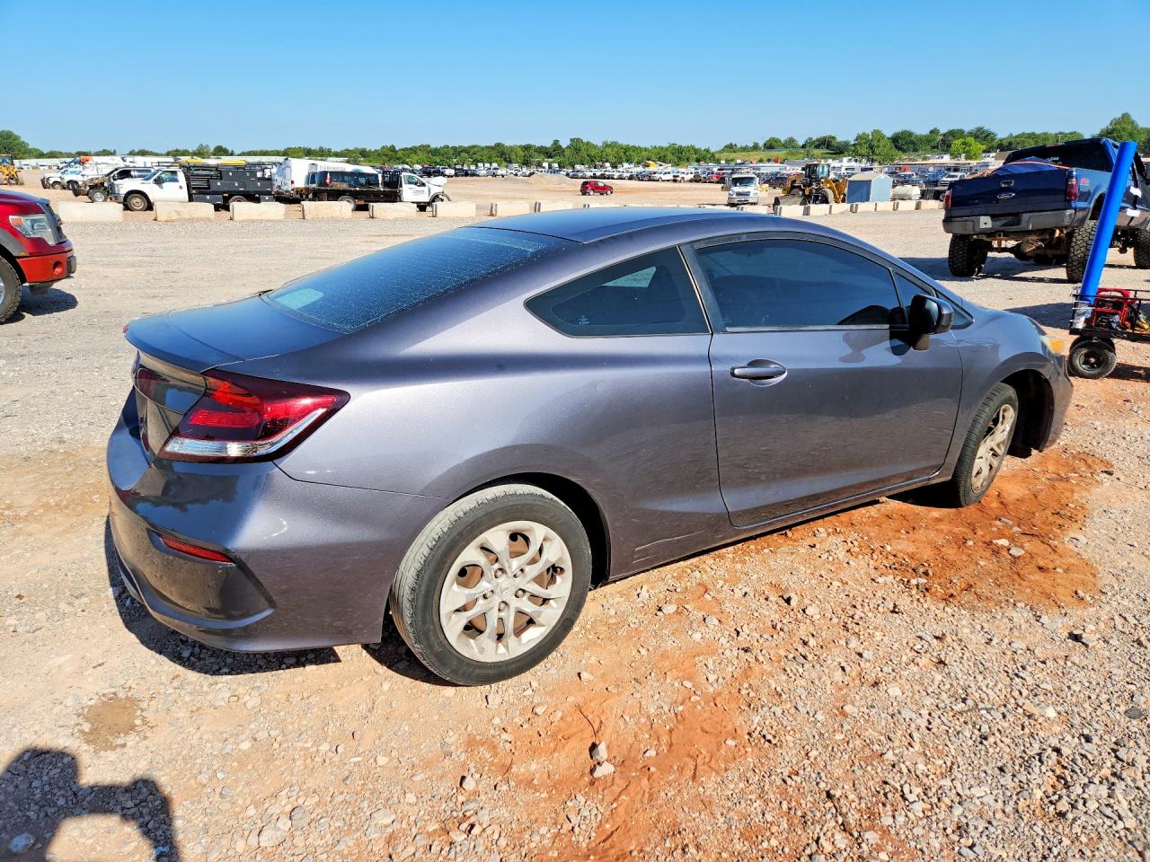 2015 Honda Civic Lx Gray vin: 2HGFG3B50FH522424