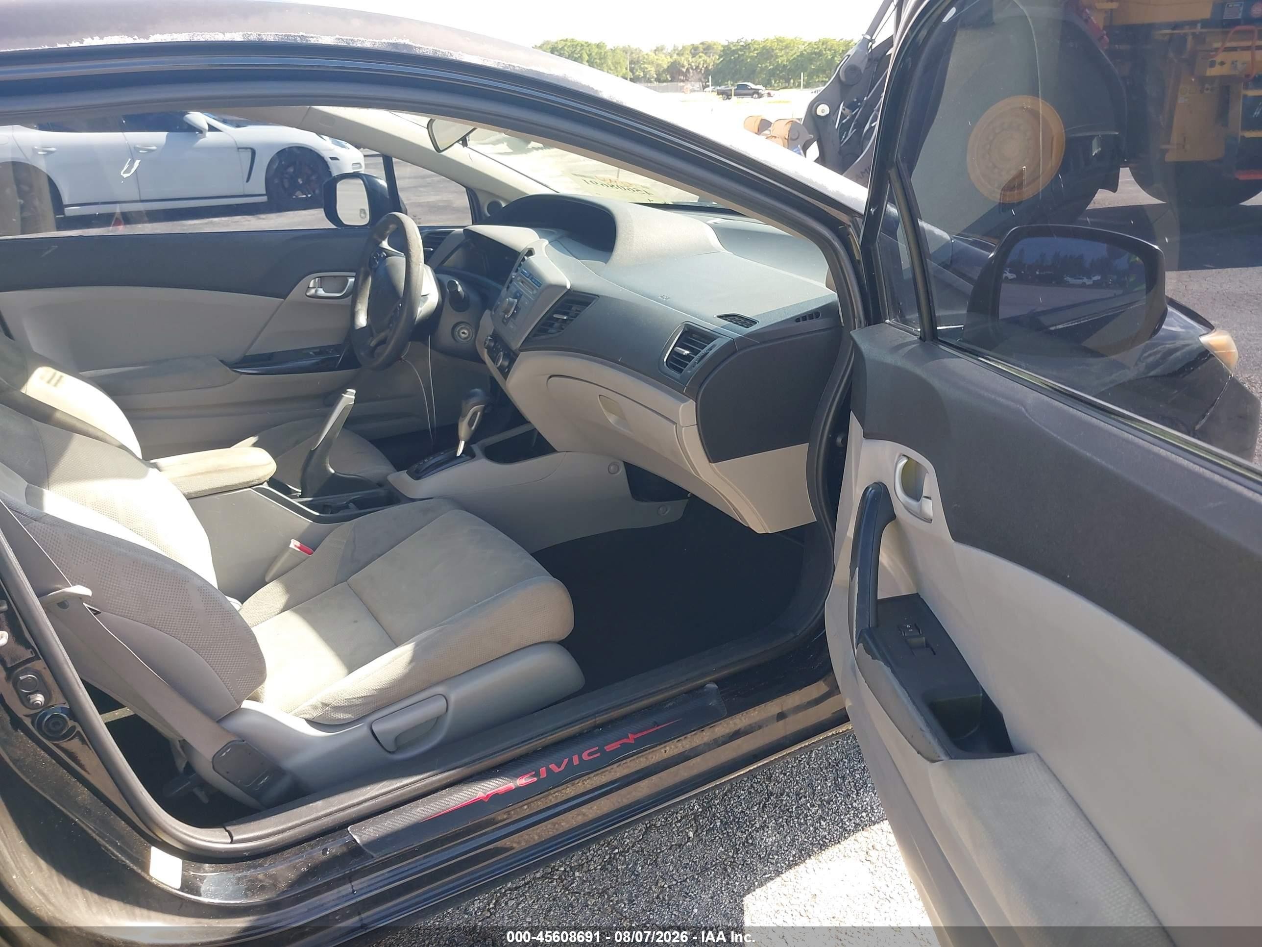 2012 Honda Civic Lx Черный vin: 2HGFG3B51CH502209